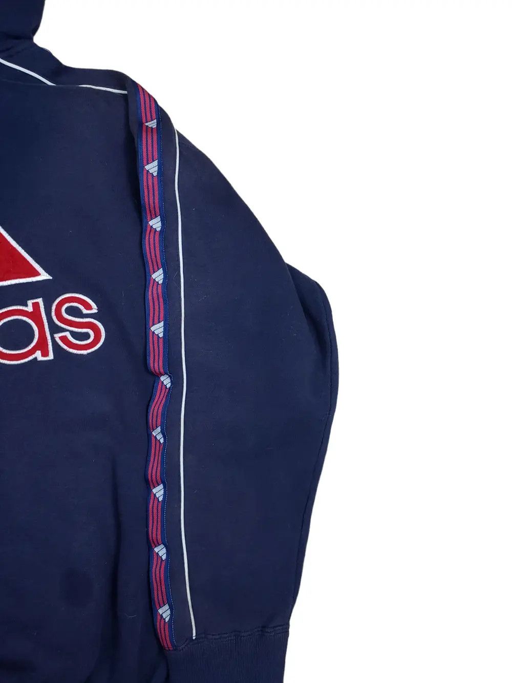 Adidas × Vintage 🔥Vintage Rare Adidas Sidetape Big Logo Hoodies🔥 Size US XL / EU 56 / 4 - 5 Thumbnail