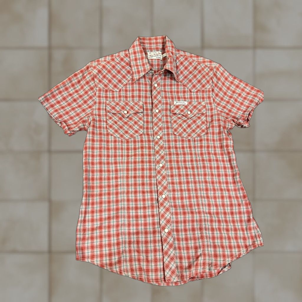True Religion VINTAGE True Religion Shirt Mens Large Red Blue Plaid Pearl Snap Western Size US L / EU 52-54 / 3 - 1 Thumbnail