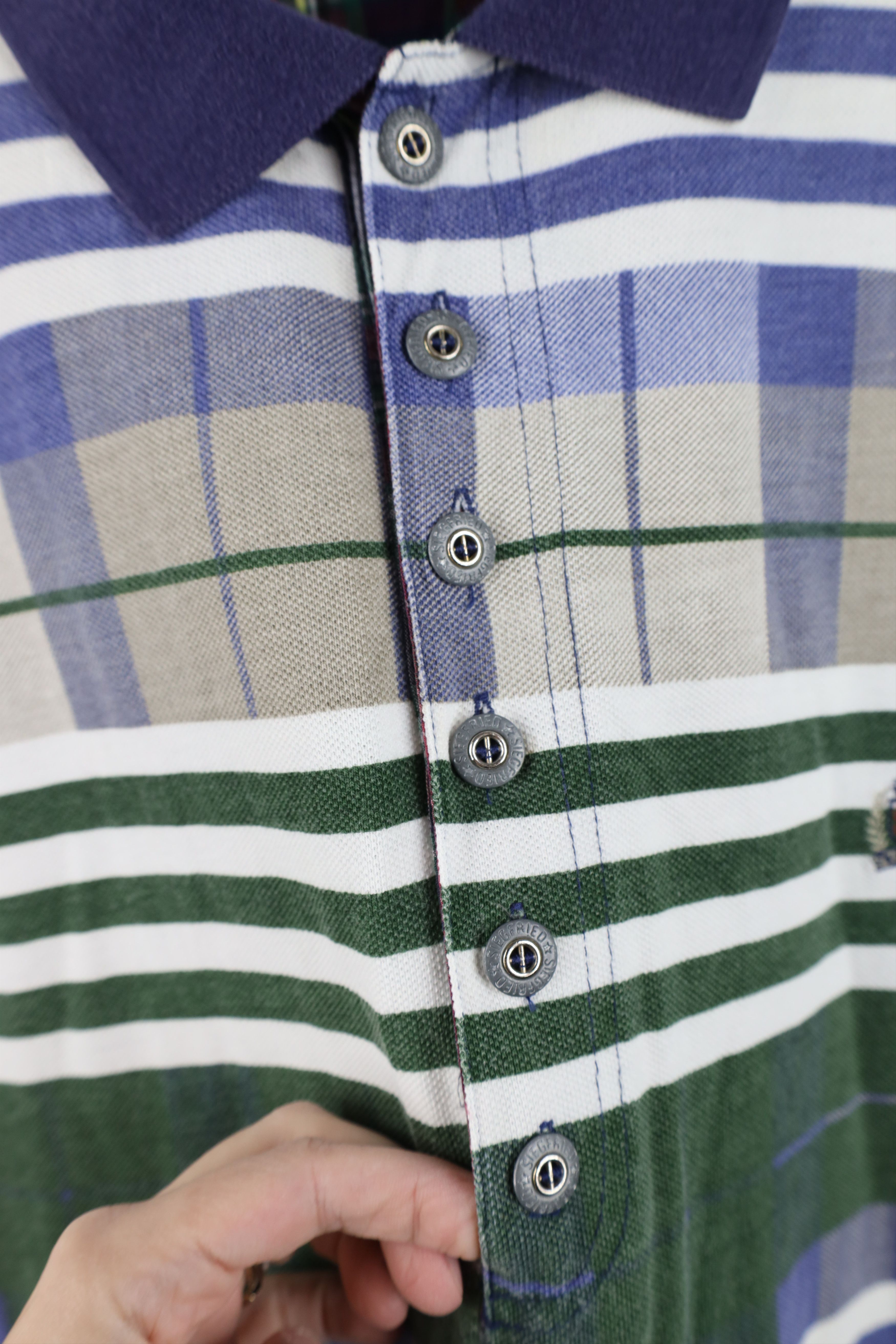 Vintage Vintage 90s Streetwear Striped Collared Golf Polo Shirt Size US XL / EU 56 / 4 - 5 Thumbnail