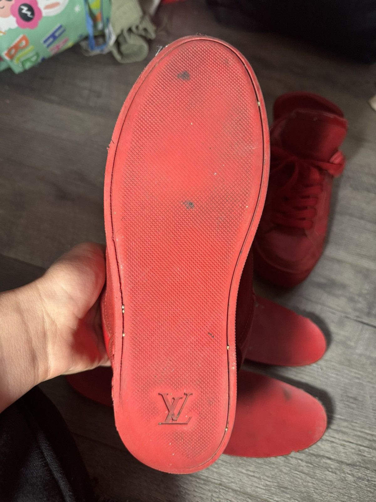 Kanye West × Louis Vuitton Used LV Louis Vuitton Kanye West Don Red Low U.S.: 8.5-9 Size US 7 / EU 40 - 4 Thumbnail