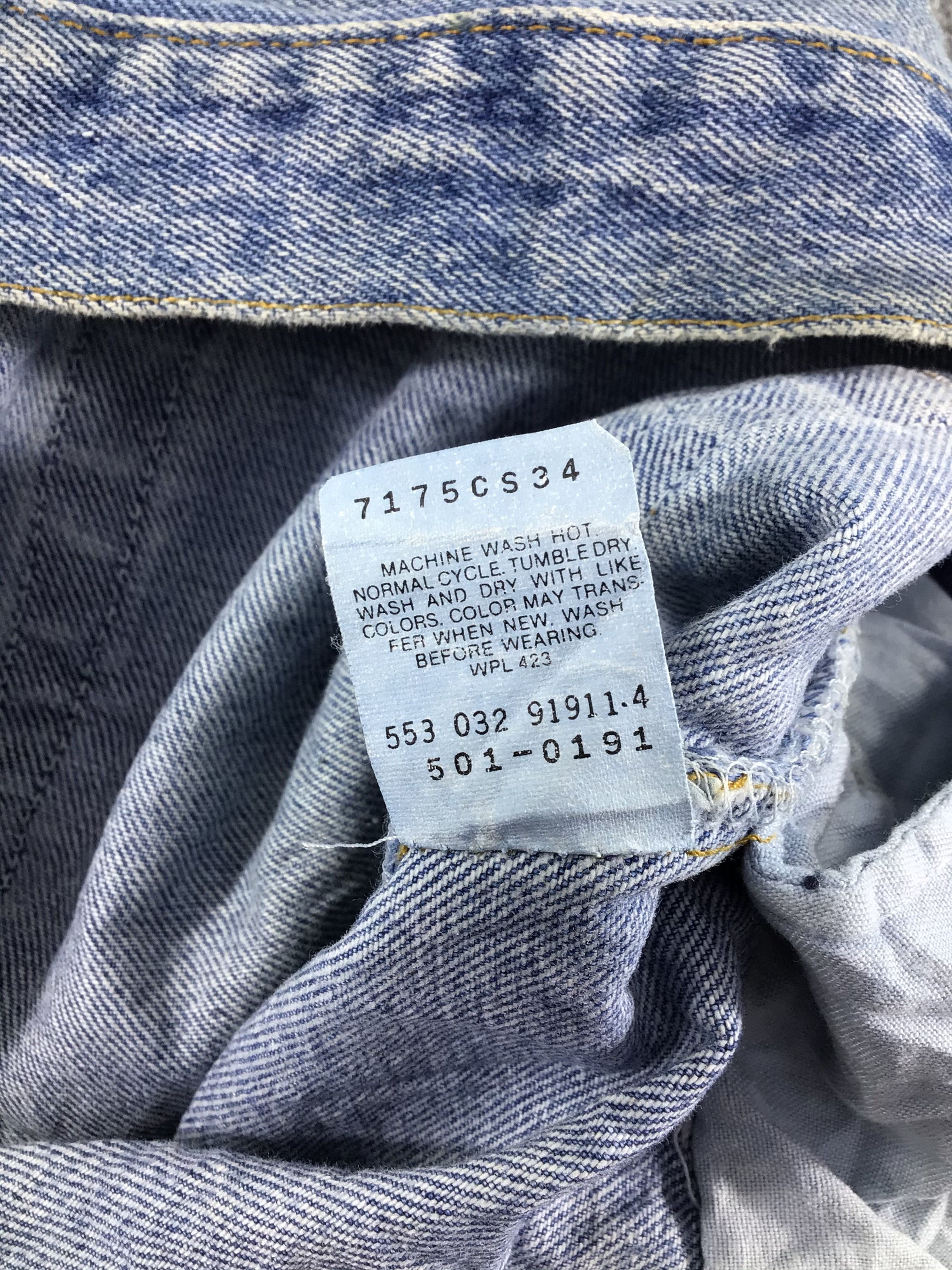 Levi's 90s Vintage Levis 501 Jeans-J311 Size US 36 / EU 52 - 10 Thumbnail