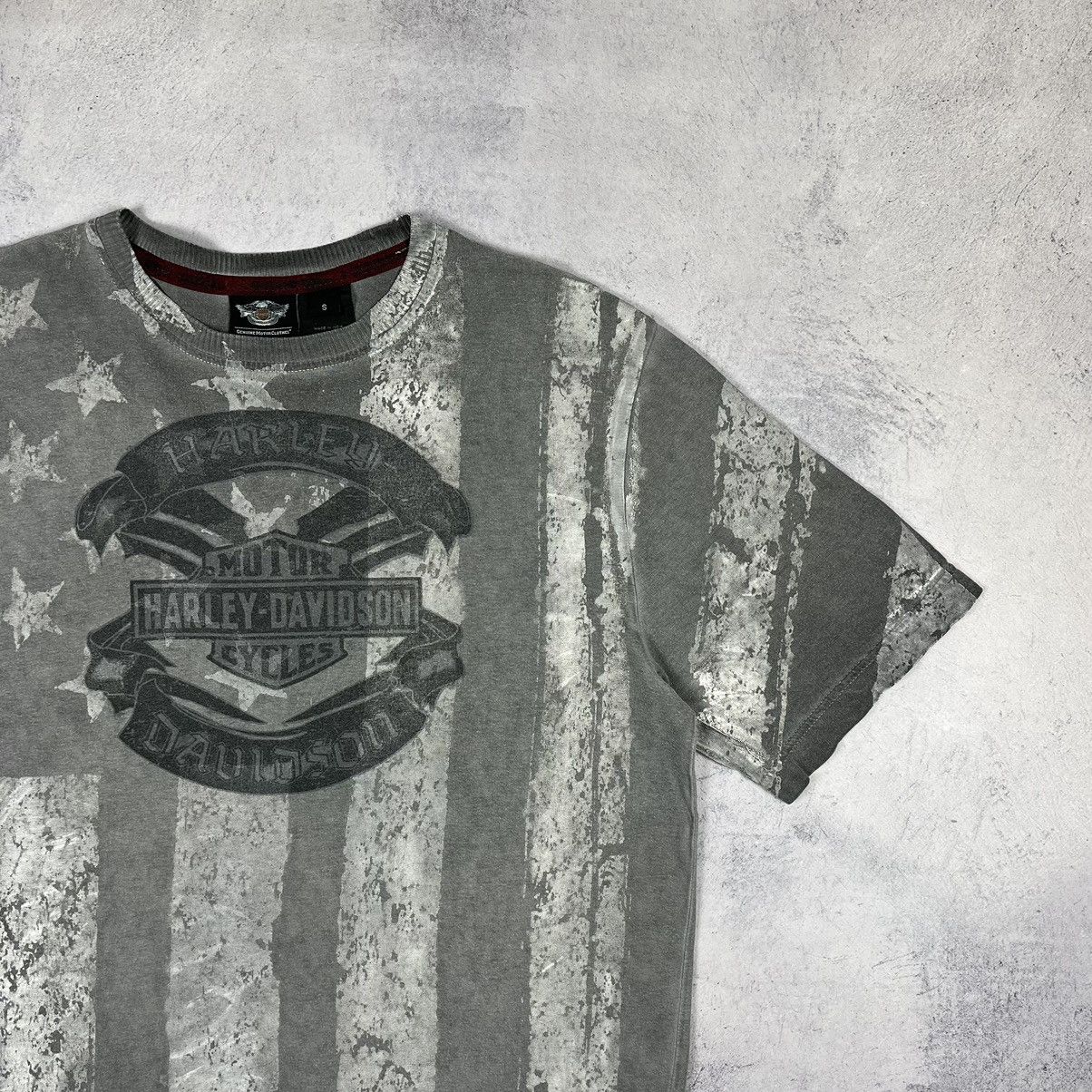 Harley Davidson Vintage Harley Davidson USA Flag Affliction style tee 90’s Size US S / EU 44-46 / 1 - 3 Thumbnail