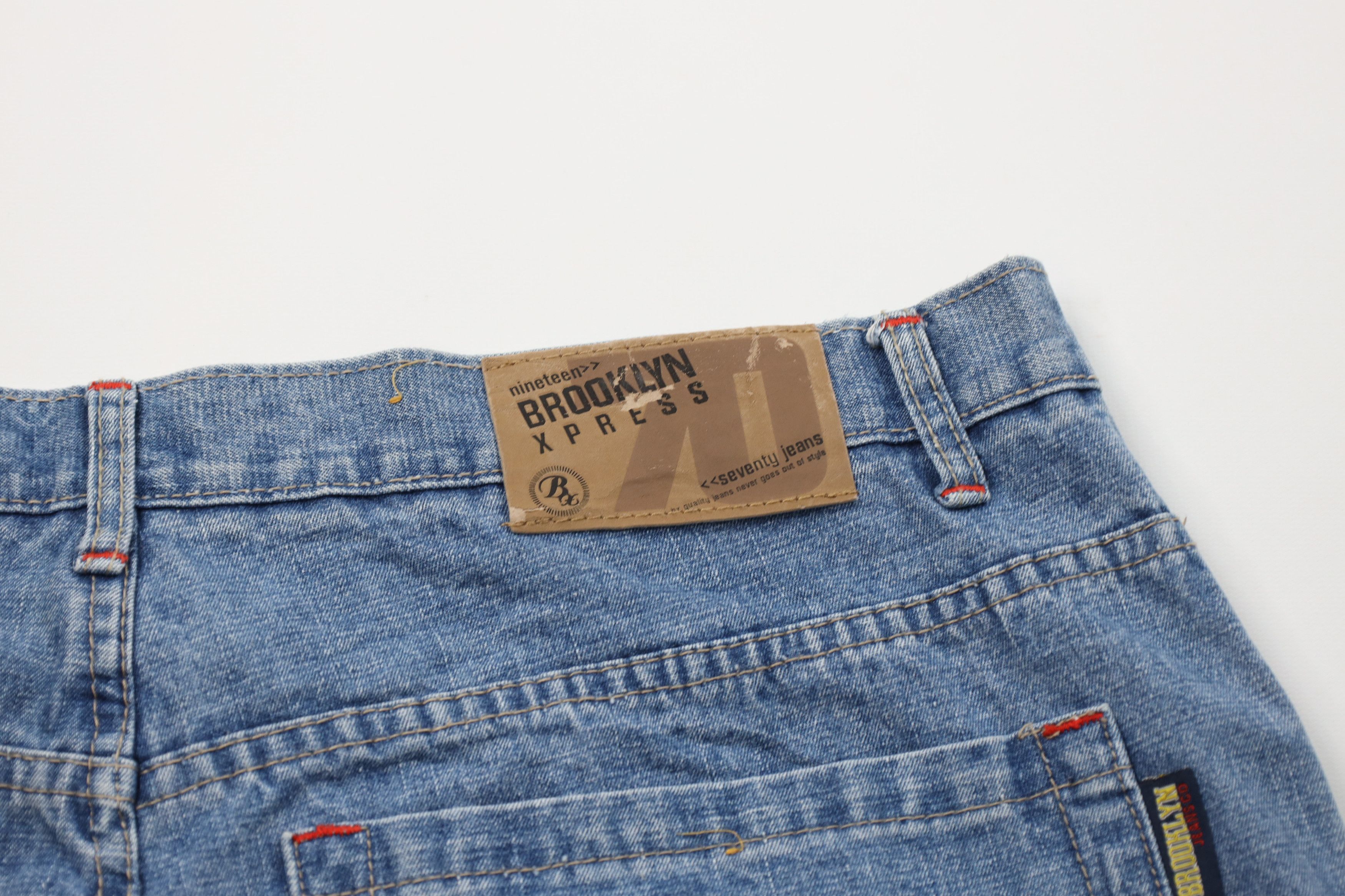 Vintage 90s Y2K Streetwear Fit Denim Jean Shorts Blue Cotton