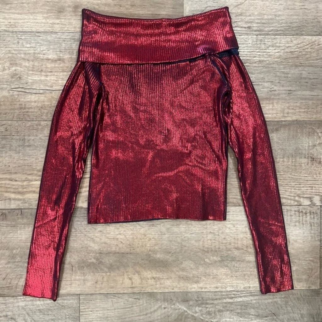 Zara ZARA Metallic Knit Top NWT Size M / US 6-8 / IT 42-44 - 16 Thumbnail