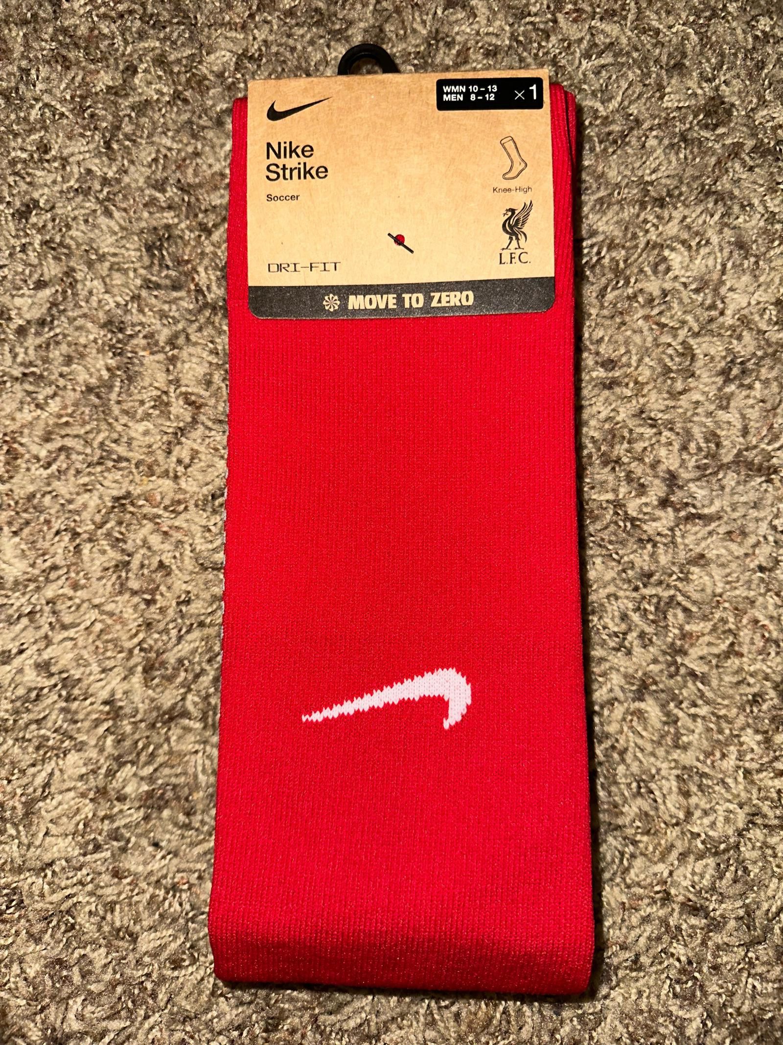 Nike Nike 2023-24 Liverpool Home Strike Knee-High Socks Size ONE SIZE - 2 Thumbnail