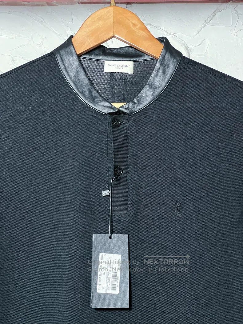 Saint Laurent Paris Saint Laurent Paris Black Short Sleeve T-Shirt Polo with S Size US M / EU 48-50 / 2 - 3 Thumbnail