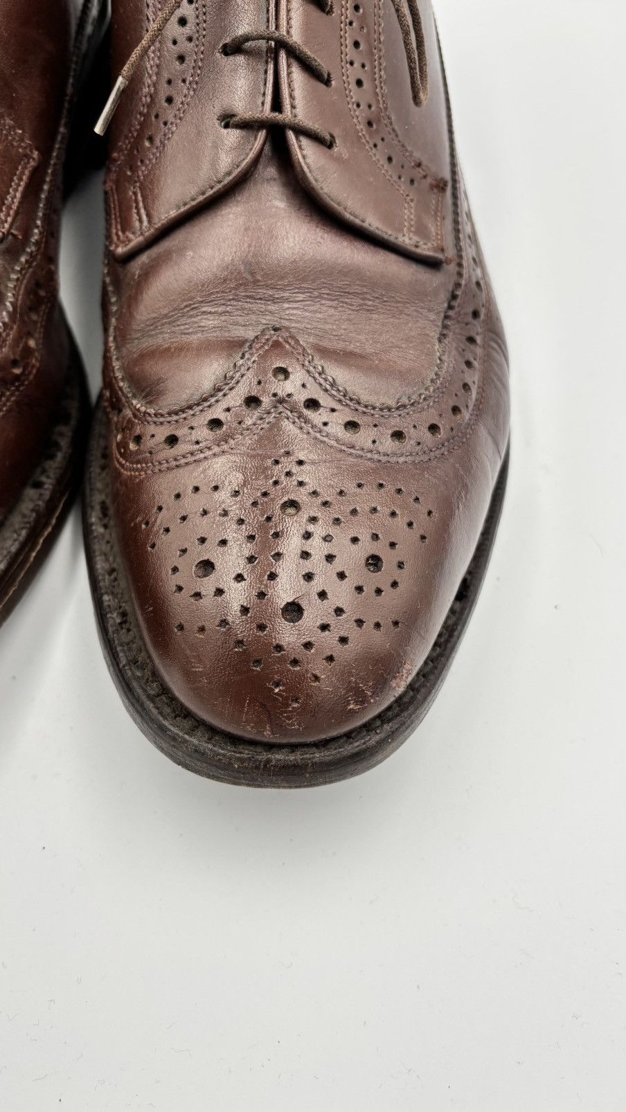 Burberry Leather Brown Oxford Brogue Shoes Burbarry’s Size US 10.5 / EU 43-44 - 8 Thumbnail