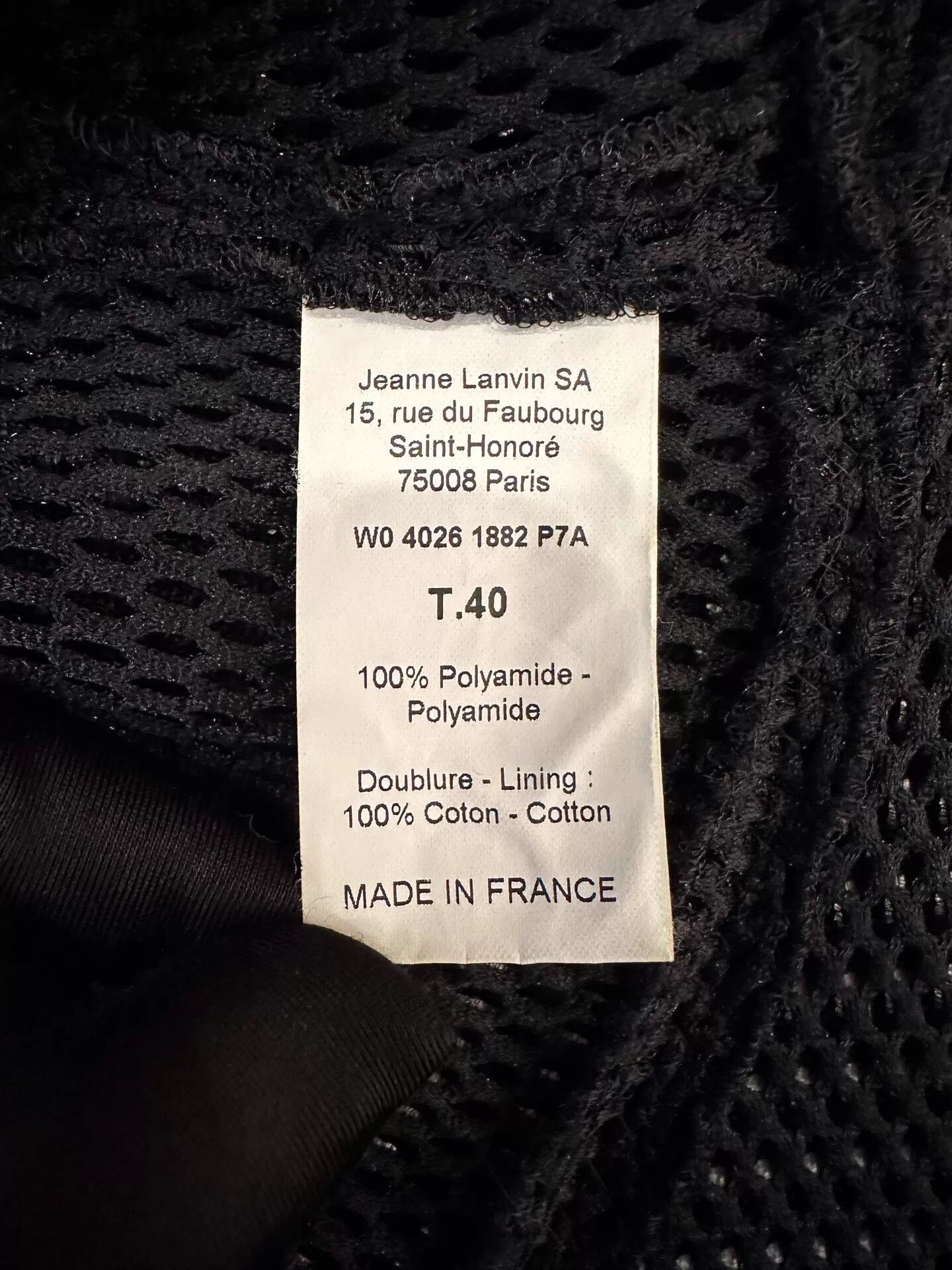 Lanvin Lanvin Women's Black Lace Skirt FR40 Size 27" / US 4 / IT 40 - 6 Thumbnail