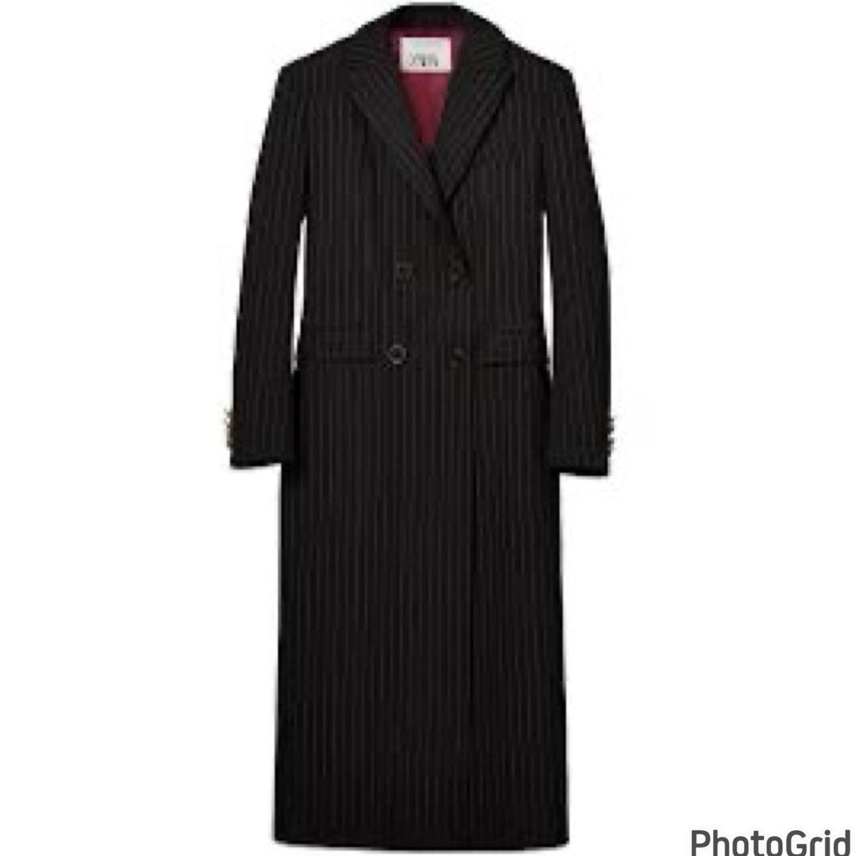 Zara ZARA Pinstriped Blazer Coat Size S / US 4 / IT 40 - 2 Thumbnail