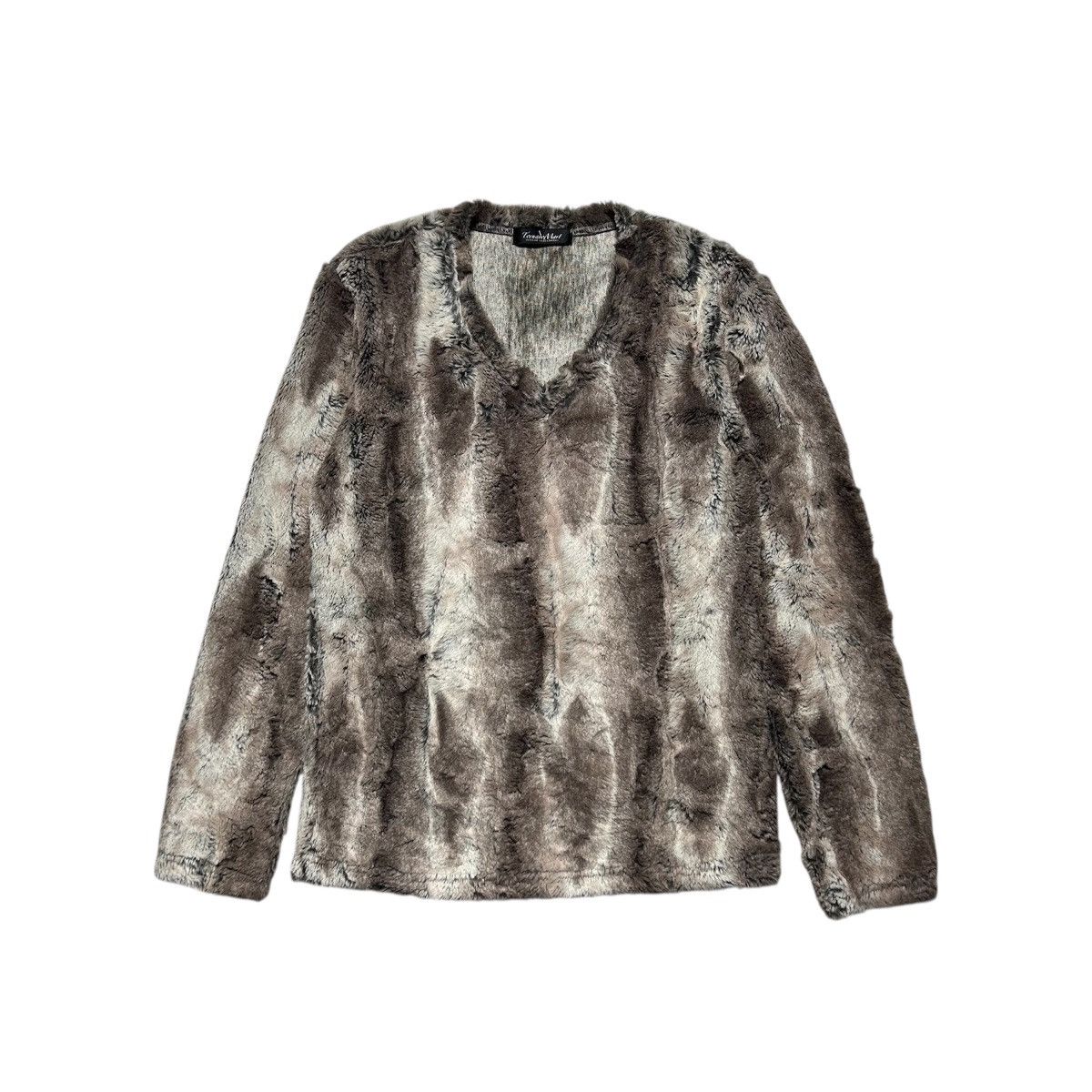 Tornado Mart Tornado Mart Fur V-neck Sweatshirt Size S / US 4 / IT 40 - 1 Thumbnail