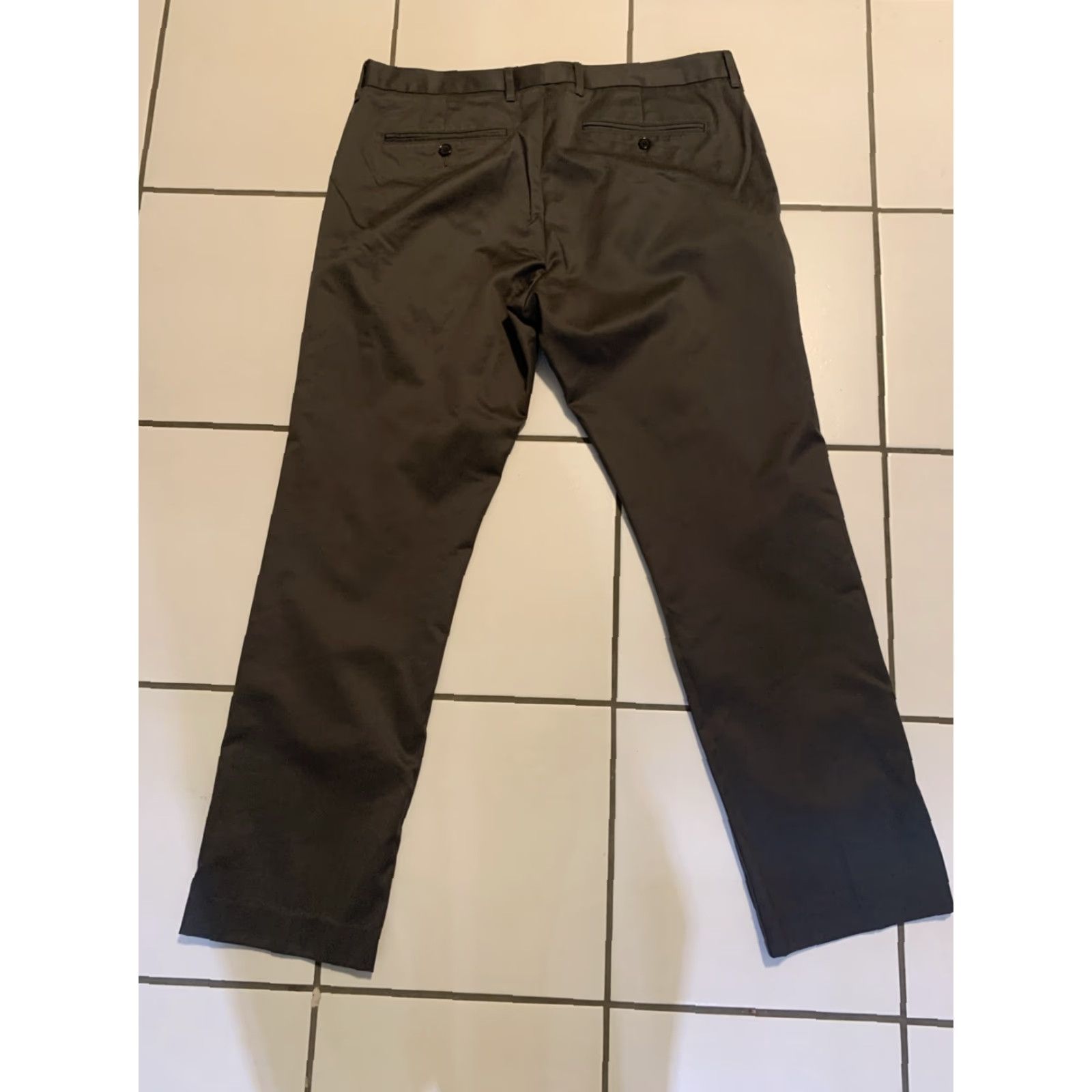 Bonobos Bonobos Mens Pants 36x31 Chino Cotton Straight Fit Casual Business Travel Fall Spring Summer Winter Gray Size US 36 / EU 52 - 2 Thumbnail