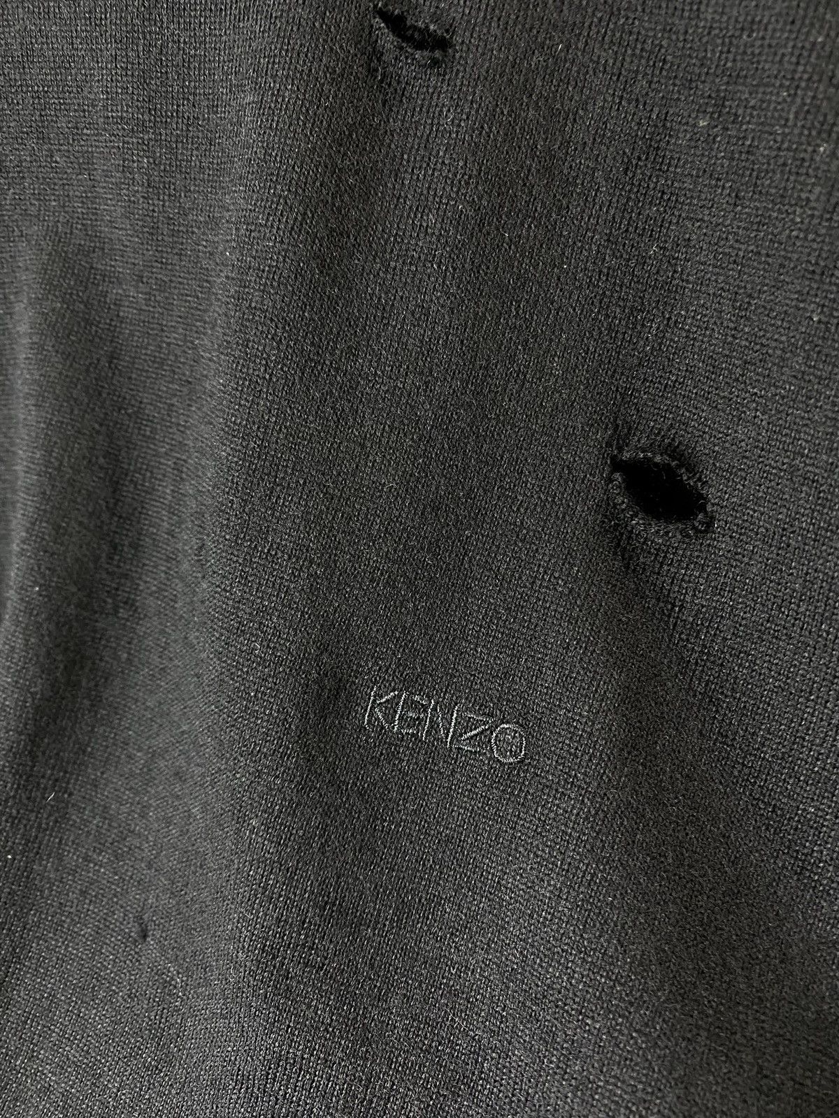 Kenzo Vintage Kenzo Homme Distressed Sweater Luxury Size US XL / EU 56 / 4 - 7 Thumbnail