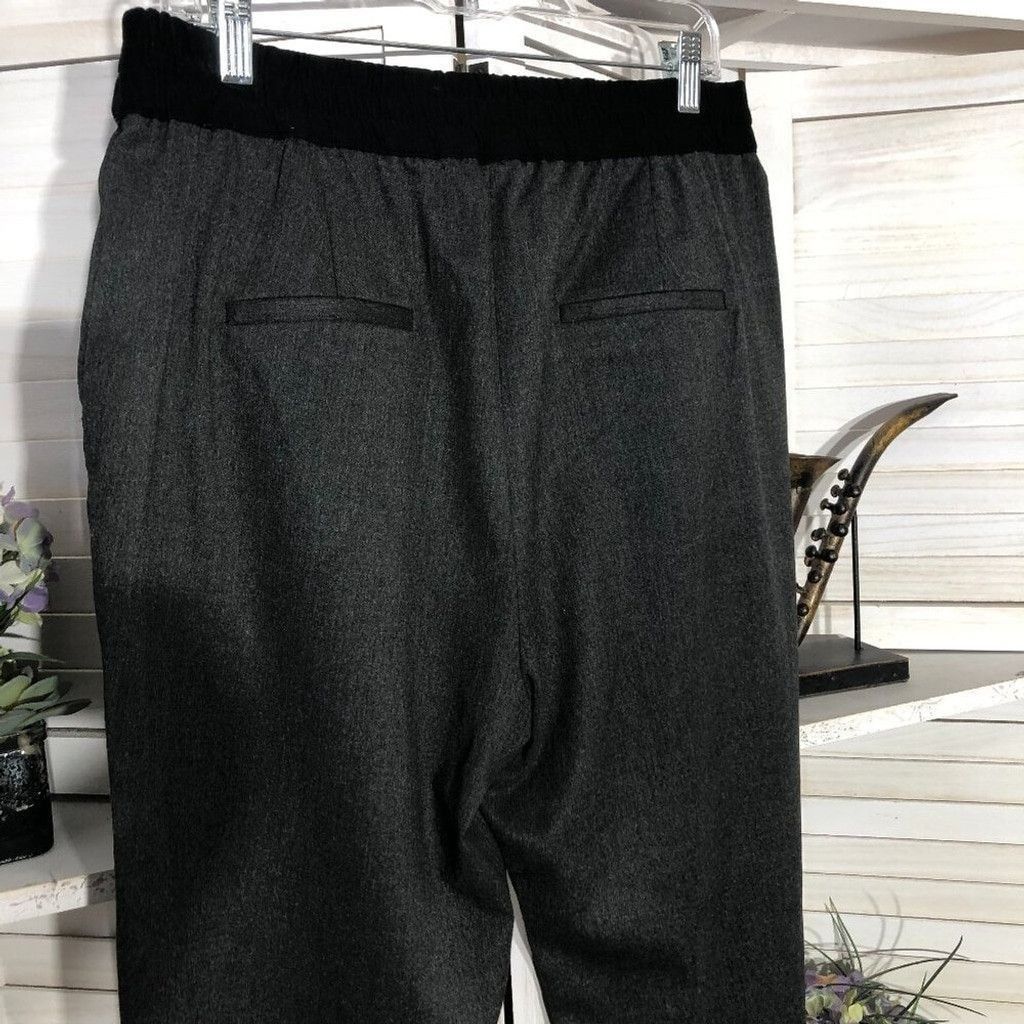 Zara ZARA cuffed hem relaxed career pants elastic waist XL gray Size 38" / US 16 / IT 52 - 10 Thumbnail