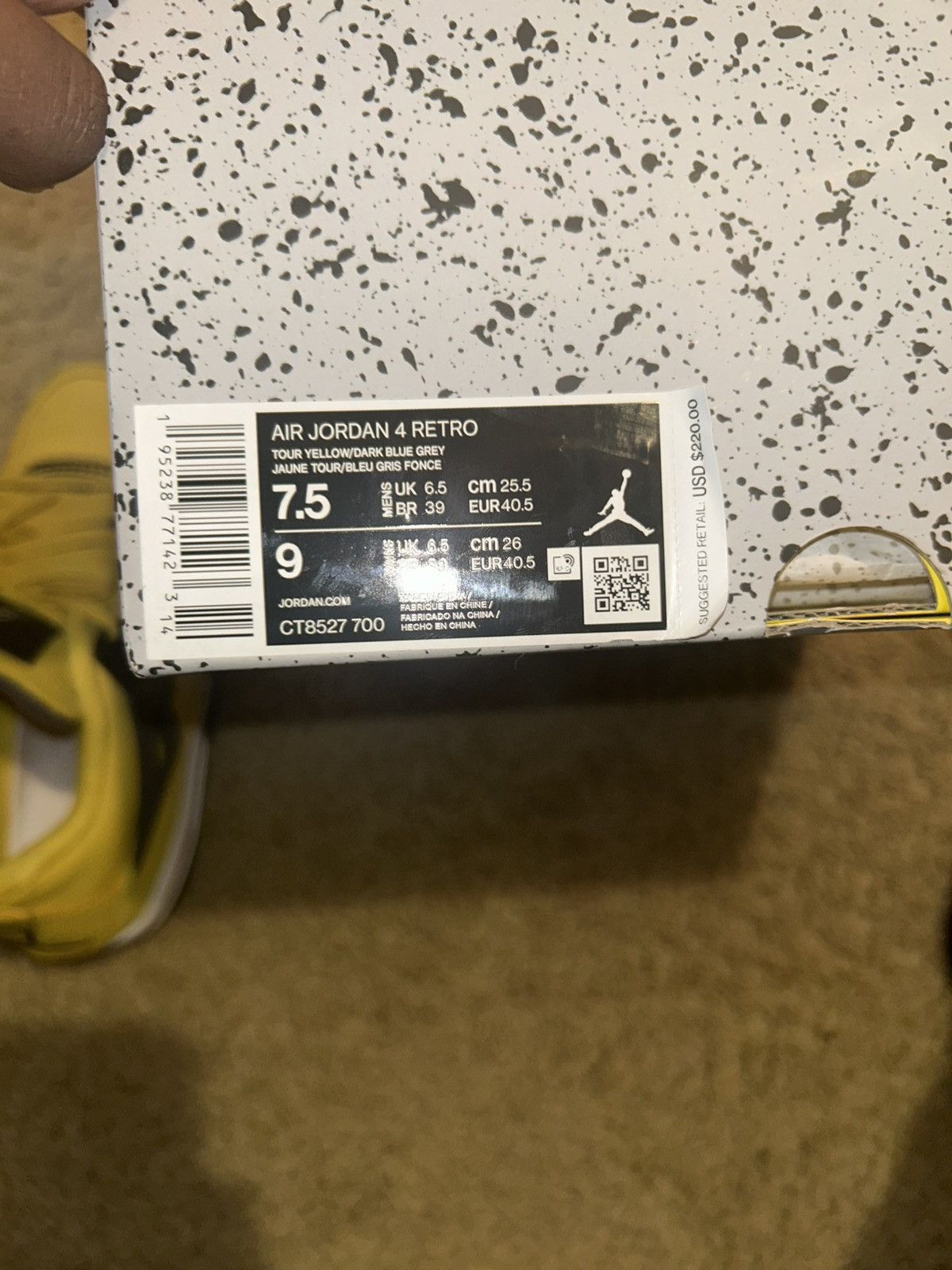 Jordan Brand × Nike Jordan 4 Size US 7.5 / EU 40-41 - 3 Thumbnail