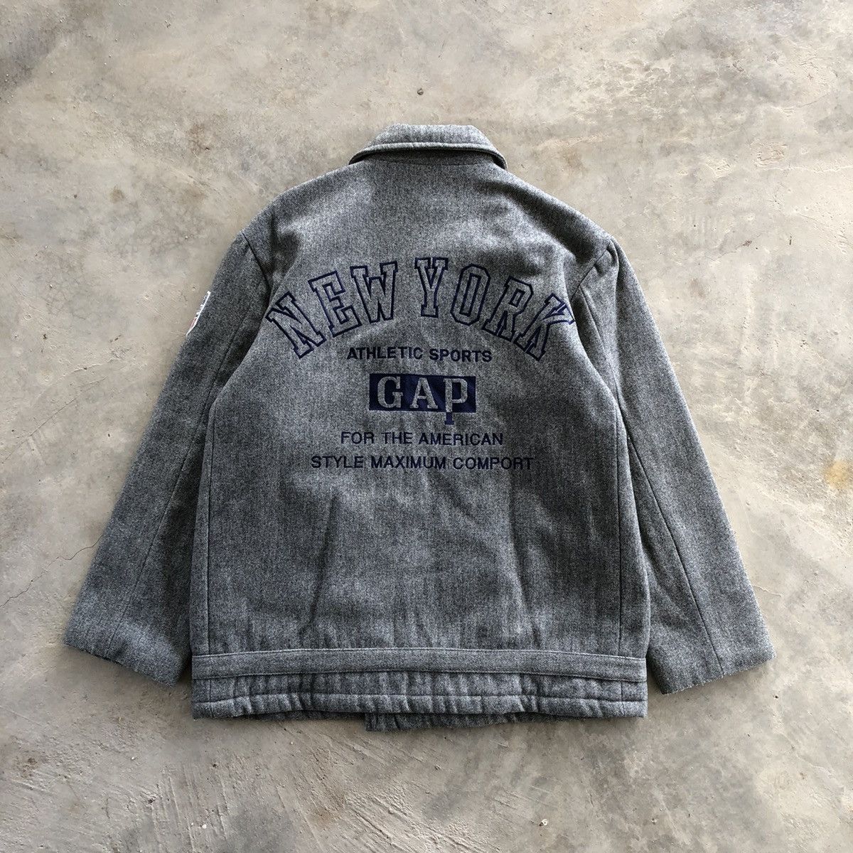 Gap × Vintage GAP New York Double Breasted Wool Pea Coat Size US M / EU 48-50 / 2 - 3 Thumbnail