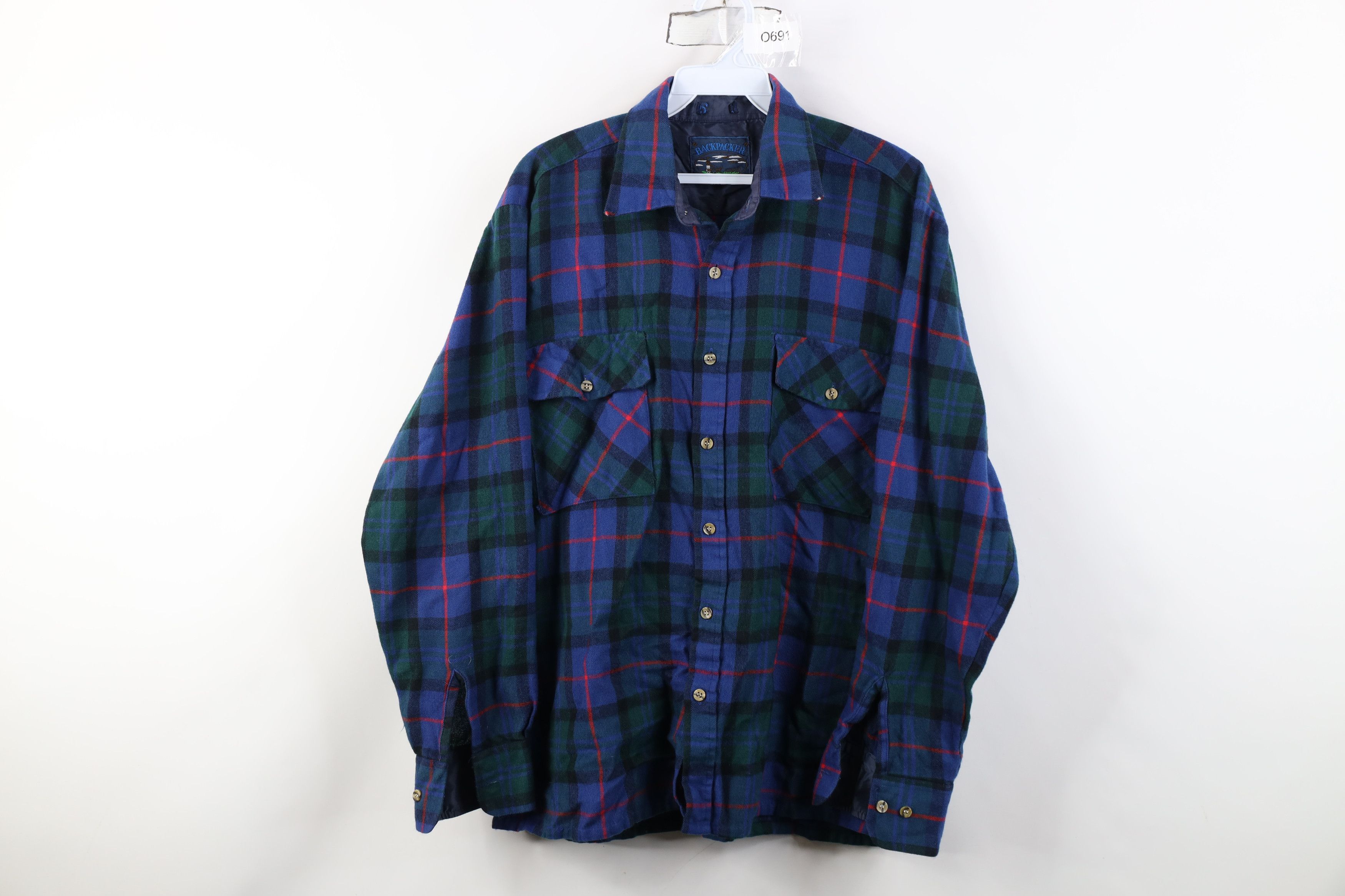 Vintage Vintage 70s 80s Streetwear Pocket Knit Collared Button Shirt Size US M / EU 48-50 / 2 - 1 Thumbnail