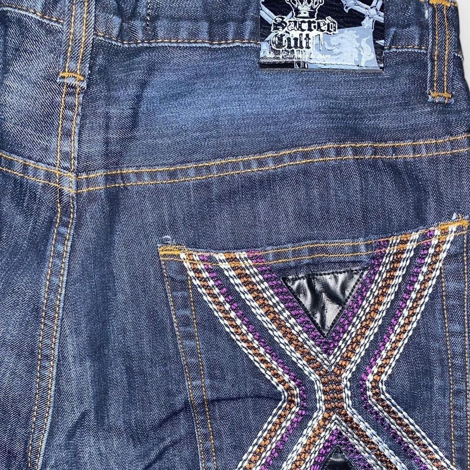 Affliction × Vintage Vintage Y2k Sacred Cult Jeans Size US 38 / EU 54 - 2 Thumbnail