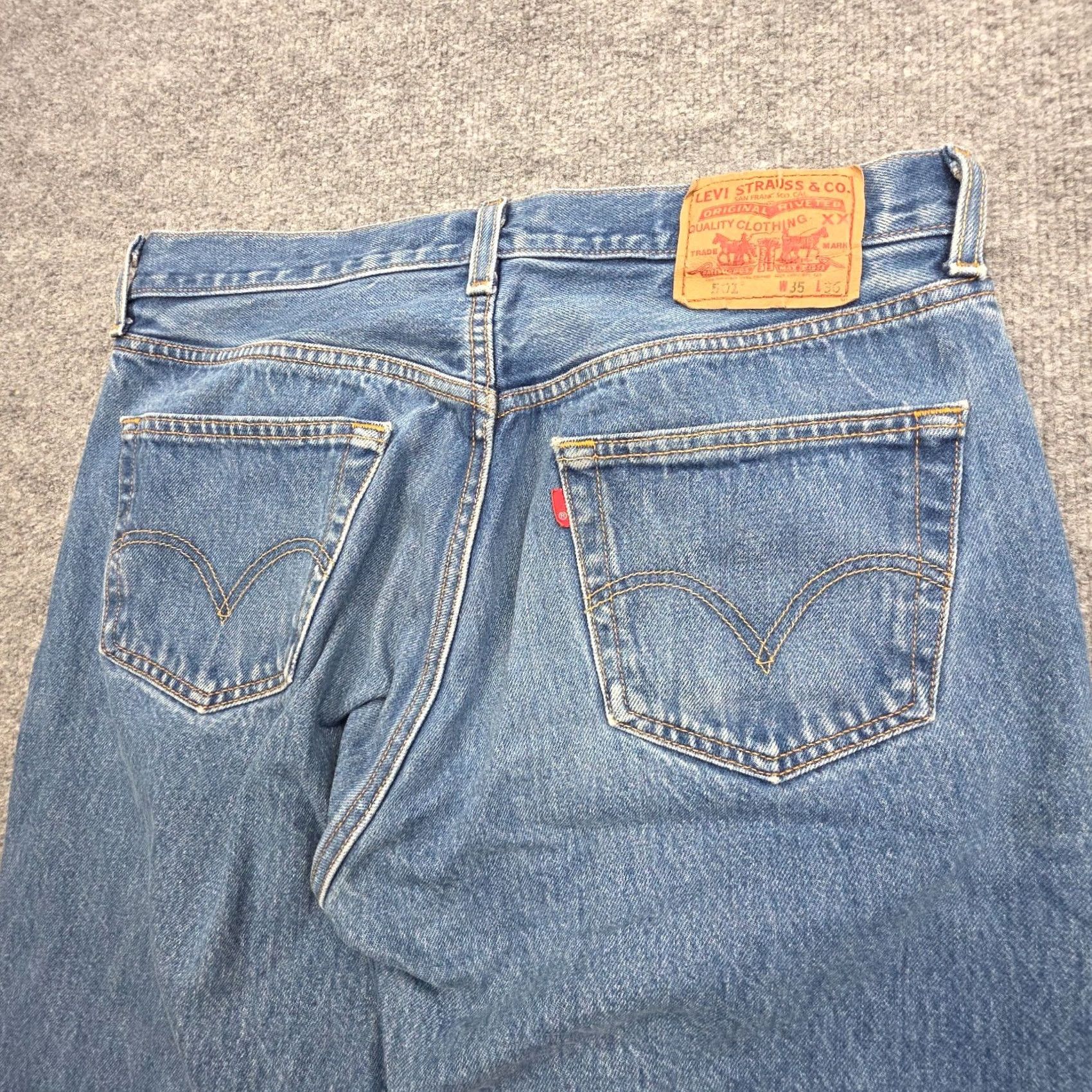 Levi's VINTAGE Levi’s 501 Jeans Mens 32 Blue Distressed Y2K Size US 32 / EU 48 - 5 Thumbnail