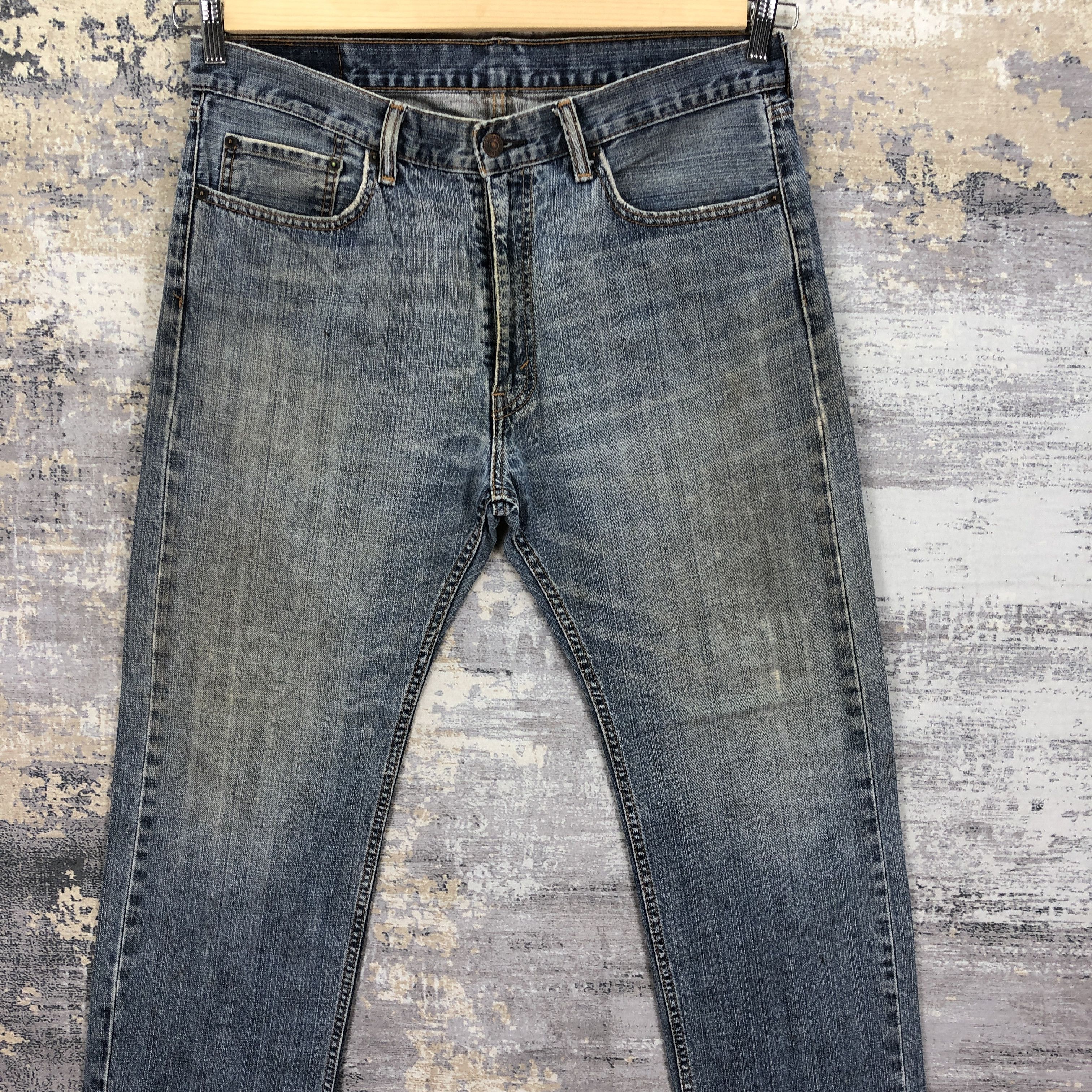 Levi's Vintage Y2K Levis 505 Faded Jeans Dirty Levi's Denim Size US 36 / EU 52 - 3 Thumbnail