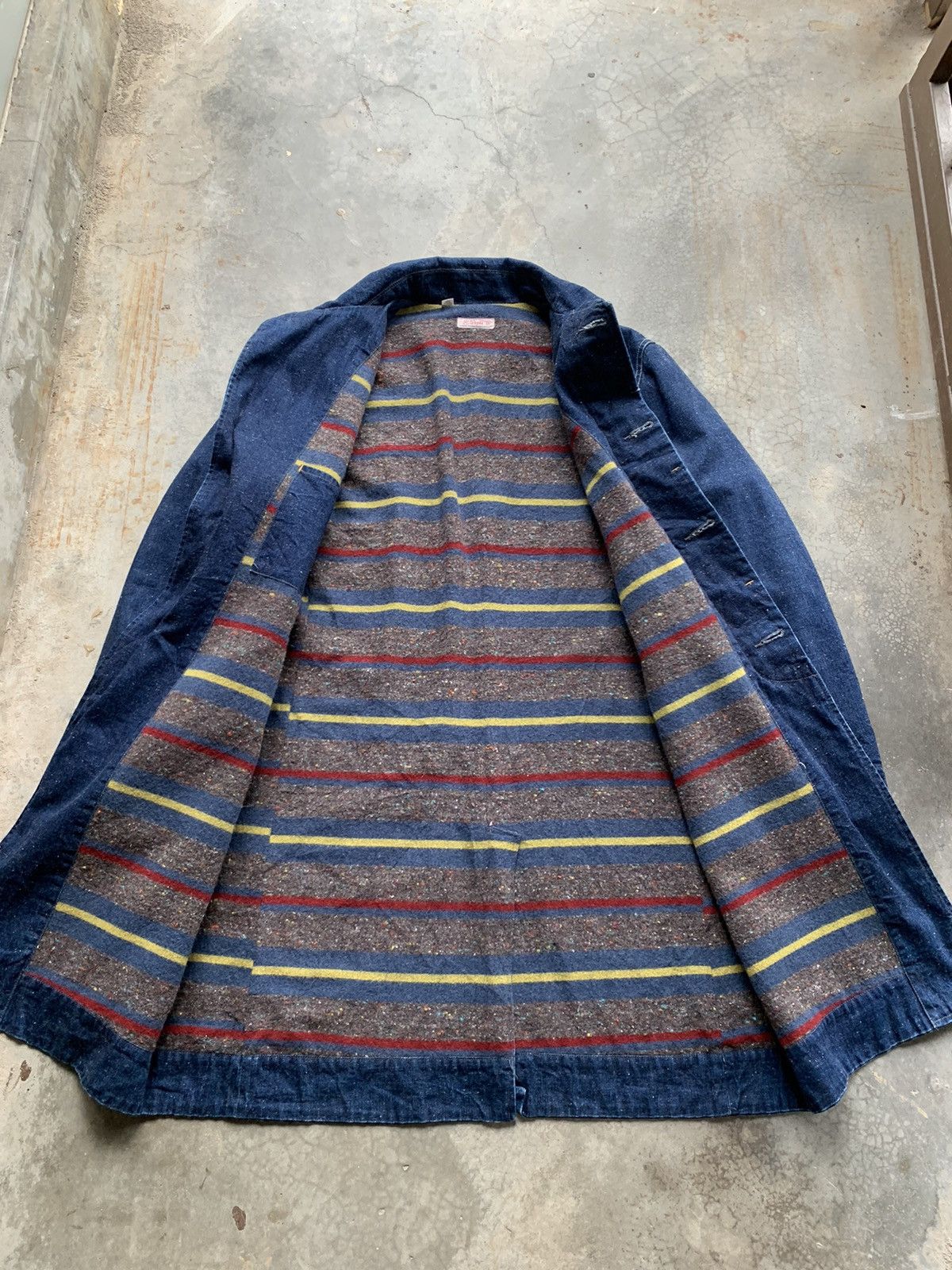 Sugar Cane Vintage Sugar Cane Denim Worker Long Jacket Size US M / EU 48-50 / 2 - 2 Thumbnail