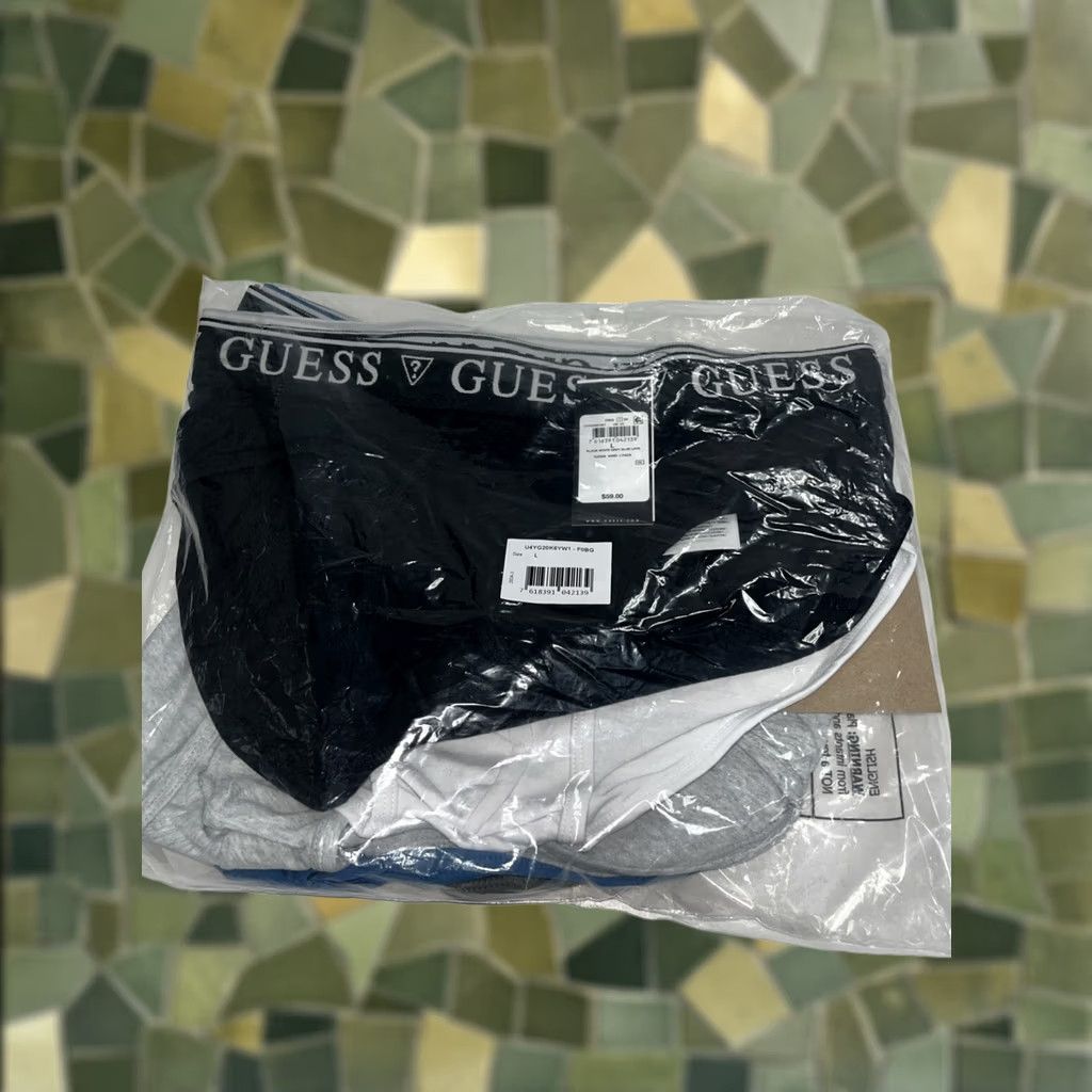 Guess Guess L 5 Pack Brief Black White Grey Blue Lava Mens Size US 33 - 1 Thumbnail