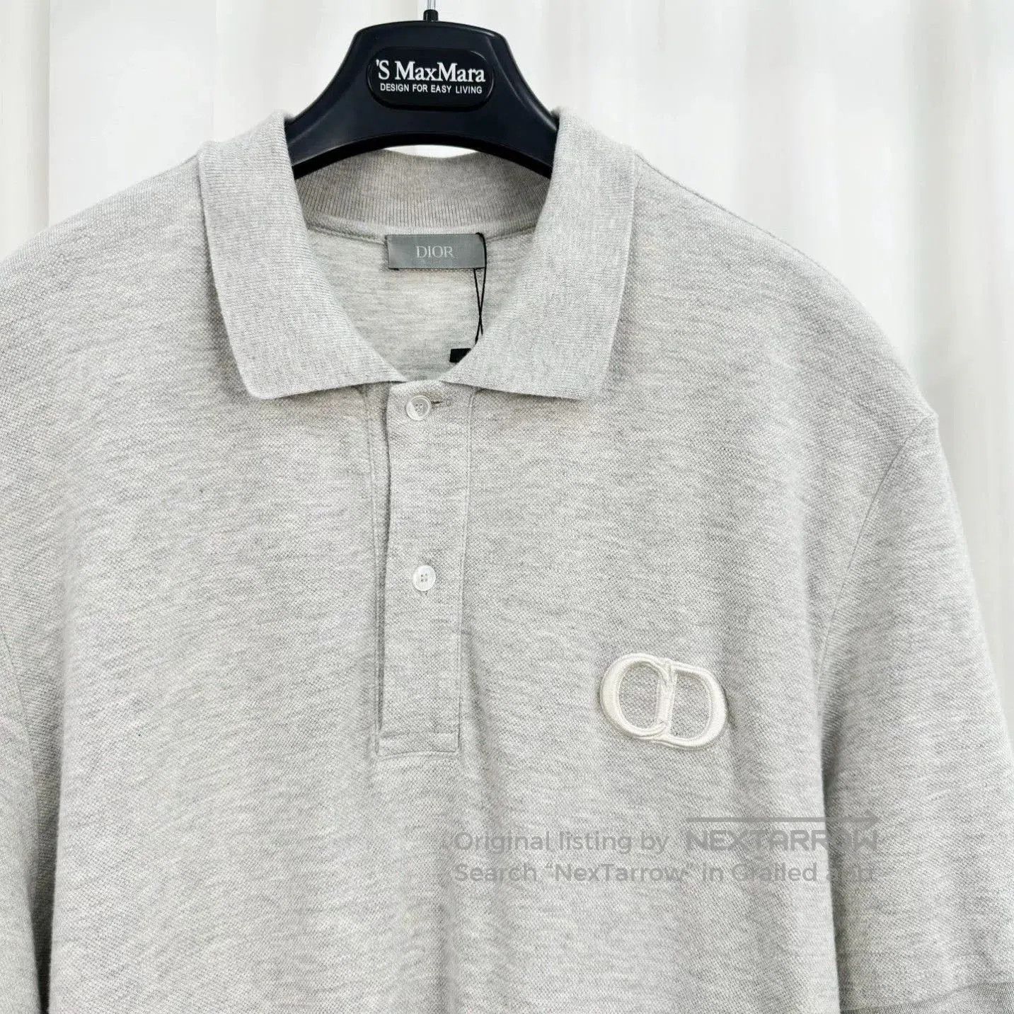 Dior Dior New Gray Embroidered CD Polo. Size US XXL / EU 58 / 5 - 3 Thumbnail