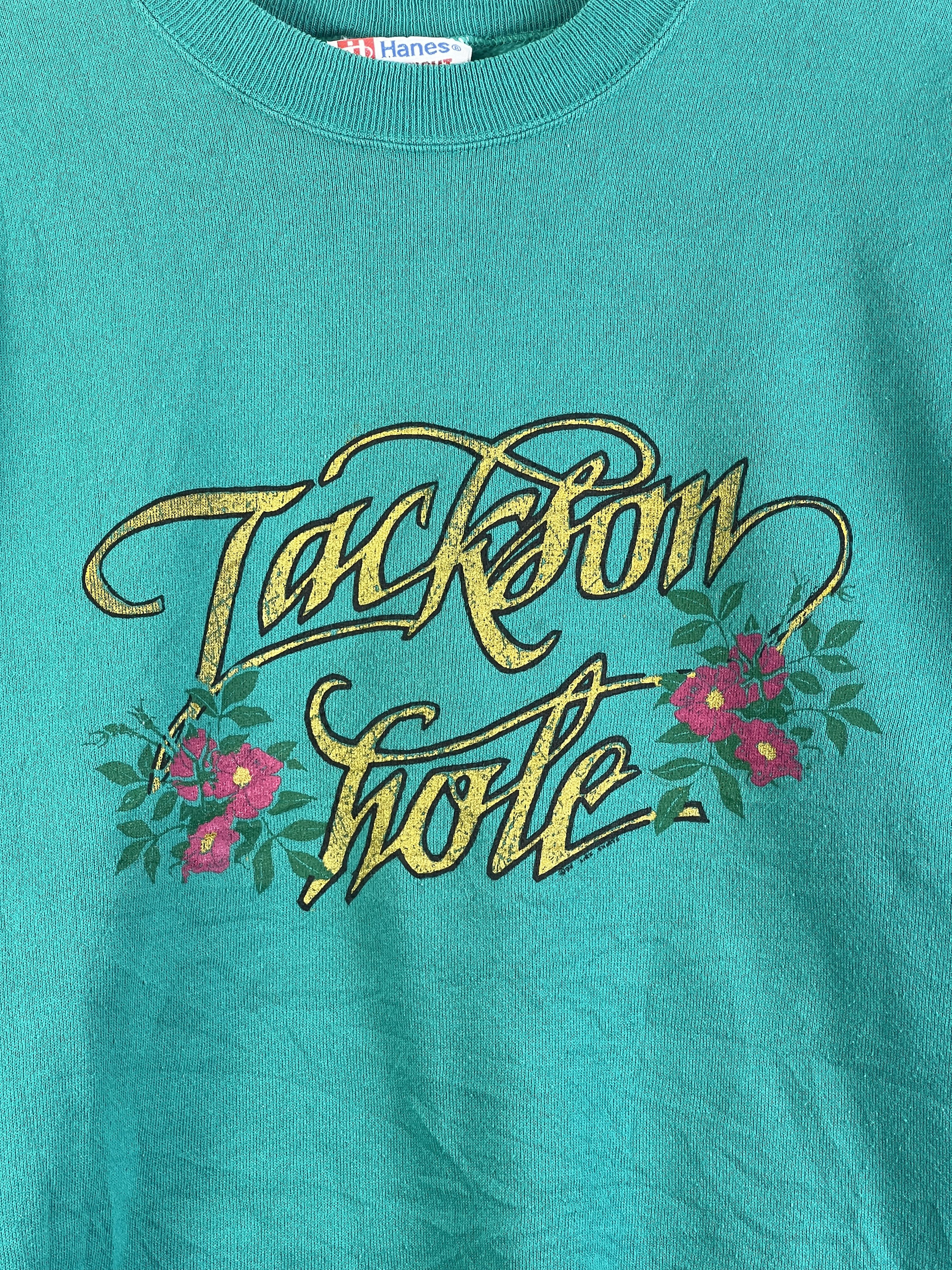 Vintage No.5123 VTG 90s Jackson Hole Souvenir Graphic Sweatshirt (S) Size US S / EU 44-46 / 1 - 2 Thumbnail