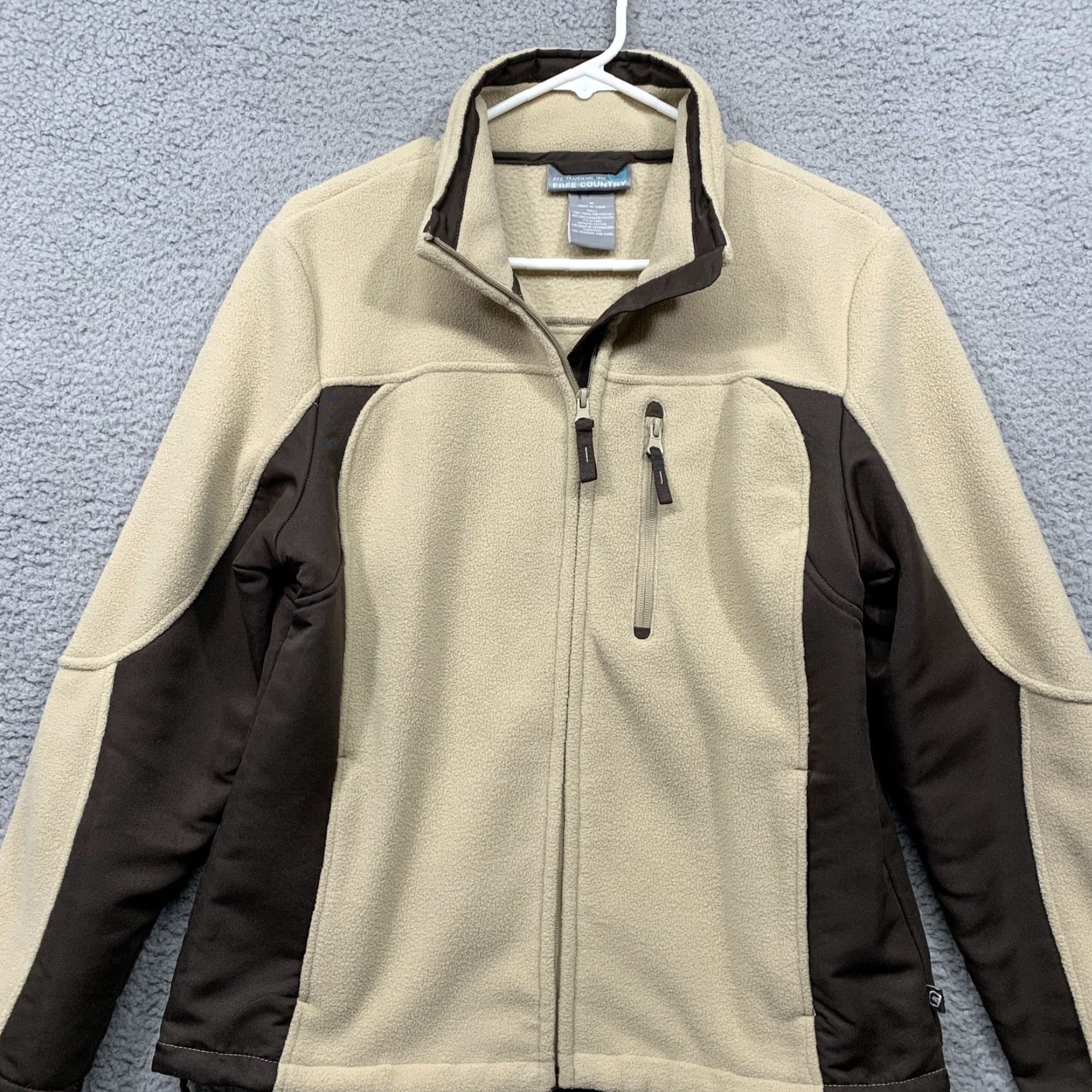 Free Country Free Country Fleece Jacket Women Brown Tan 5 Pockets Full Zip Size M Size M / US 6-8 / IT 42-44 - 7 Thumbnail