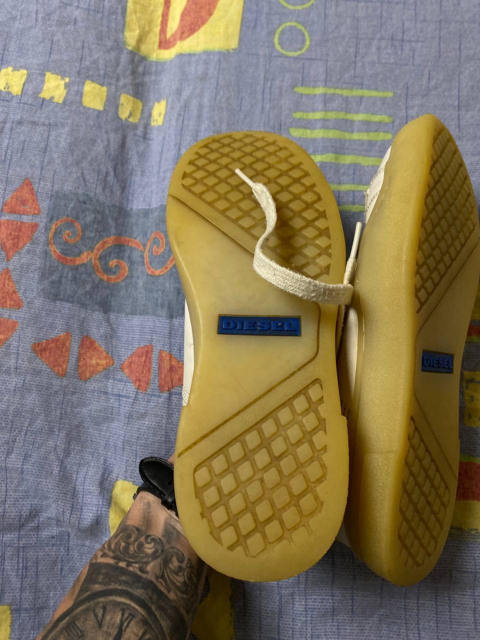 Diesel 2000s Archive Japanese Leather Sneakers Diesel Y2K Size US 7 / IT 37 - 14 Thumbnail