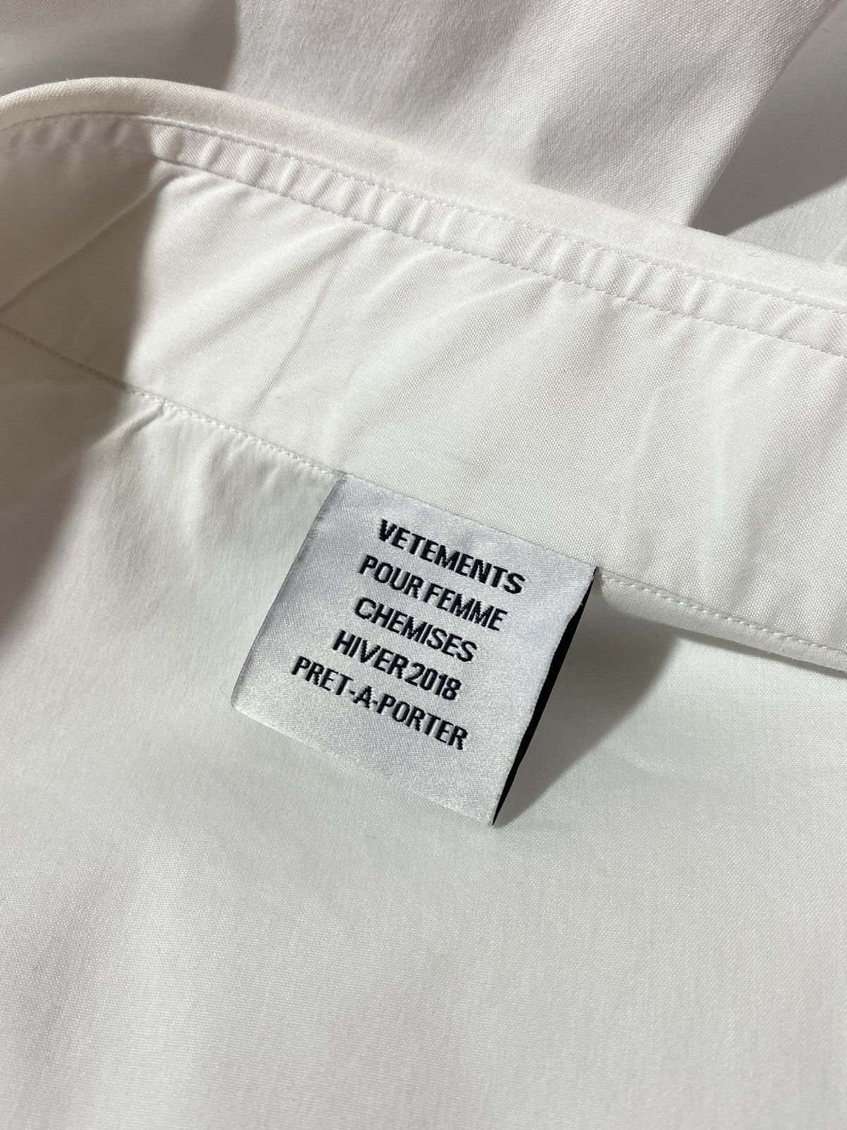Vetements Vetements by Demna Secretary Decollage Shirt Button Up Size M / US 6-8 / IT 42-44 - 14 Thumbnail
