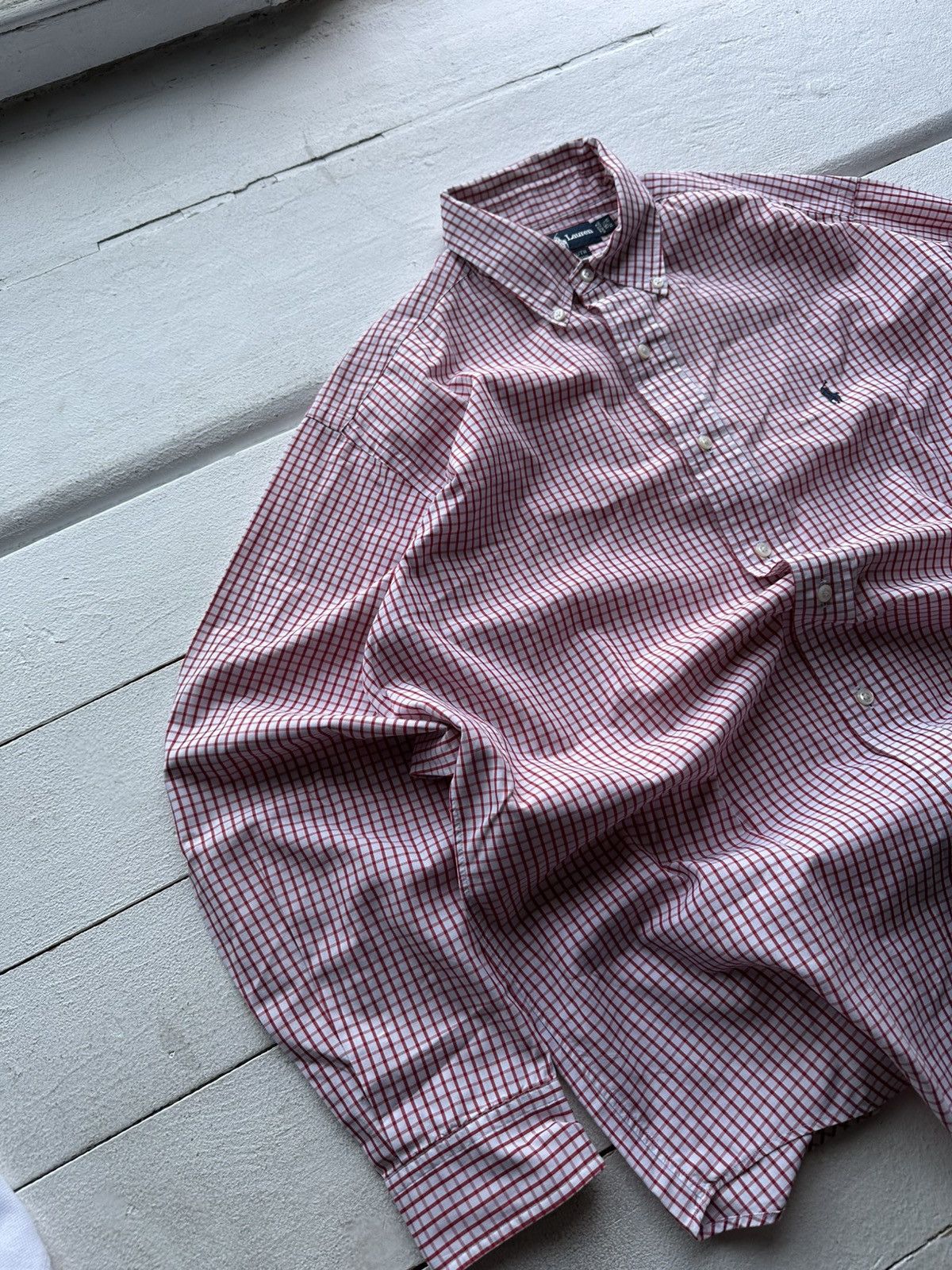 Other 🚨 VNTG Y2K Polo Ralph Lauren Shirt flannel RARE long SLEEVE Size US XL / EU 56 / 4 - 2 Thumbnail