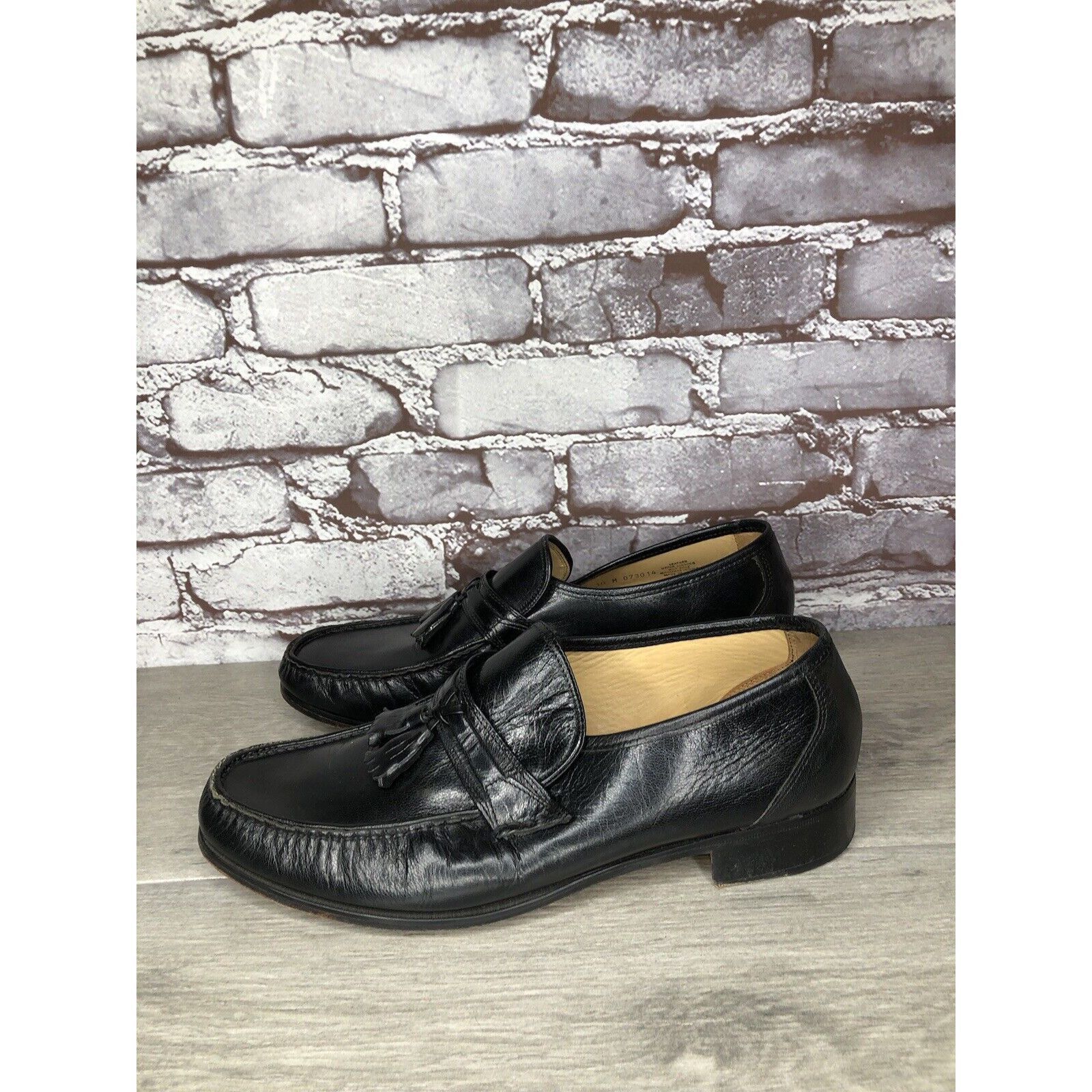 Nunn Bush Nunn Bush Black Leather Slip On Tassel Loafers Dress Shoes M Size US 10 / EU 43 - 20 Thumbnail