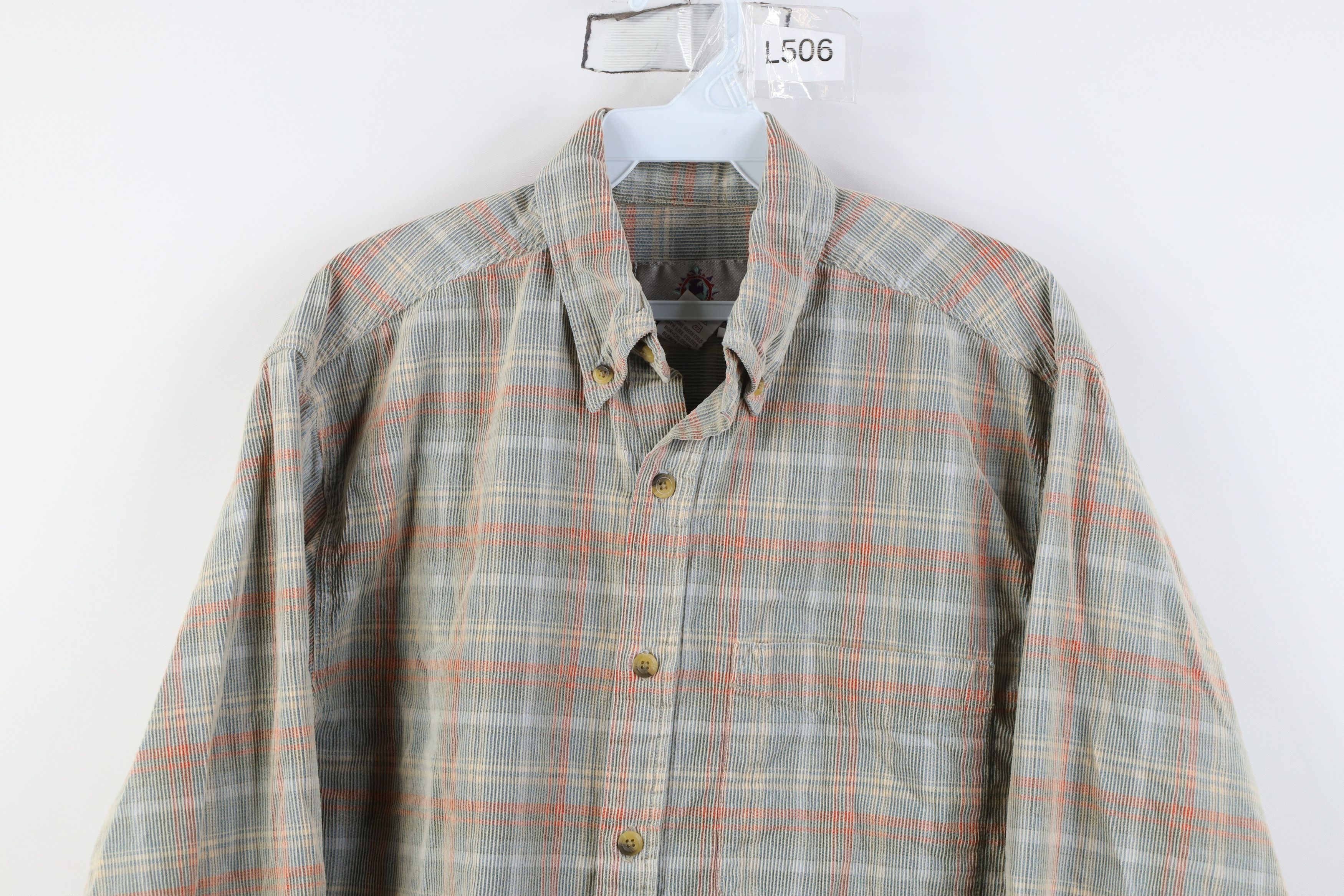 Vintage Vintage 90s Streetwear Collared Button Down Shirt Plaid Size US M / EU 48-50 / 2 - 2 Thumbnail