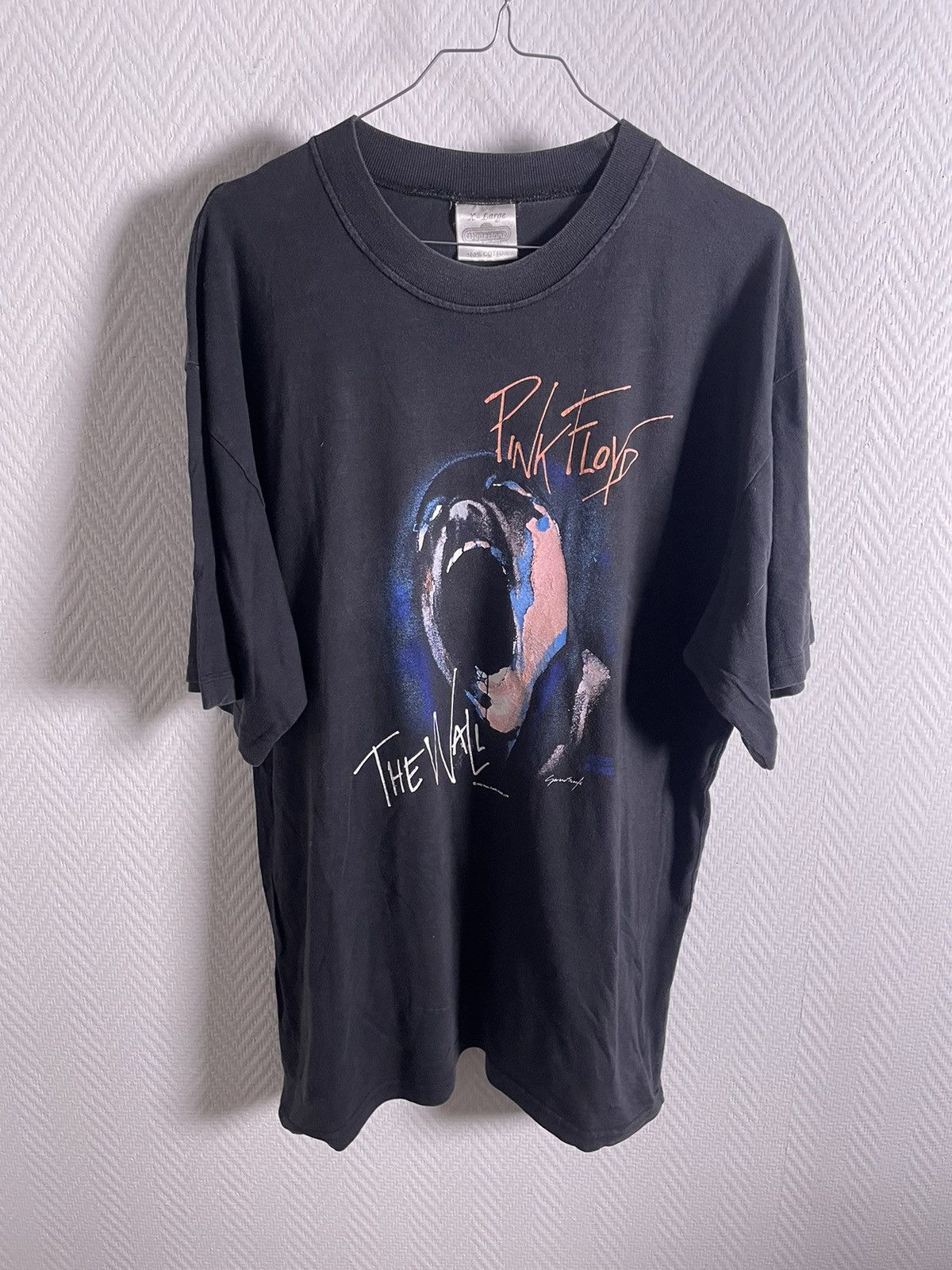 image of Band Tees x Vintage 1982 Pink Floyd The Wall Winterland Size XL in Black, Men's