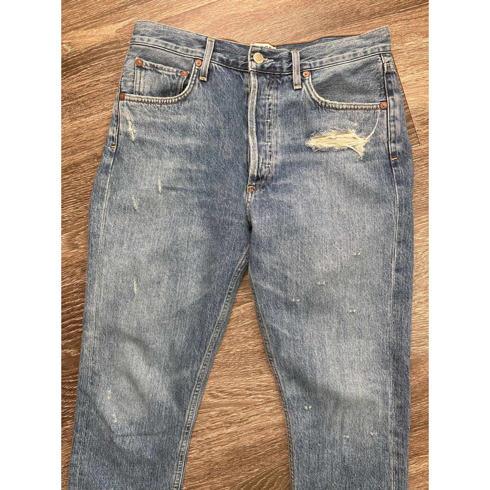 Agolde Agolde Jamie High Rise Classic Buttonfly Jeans Size 28 Size 28" / US 6 / IT 42 - 3 Thumbnail