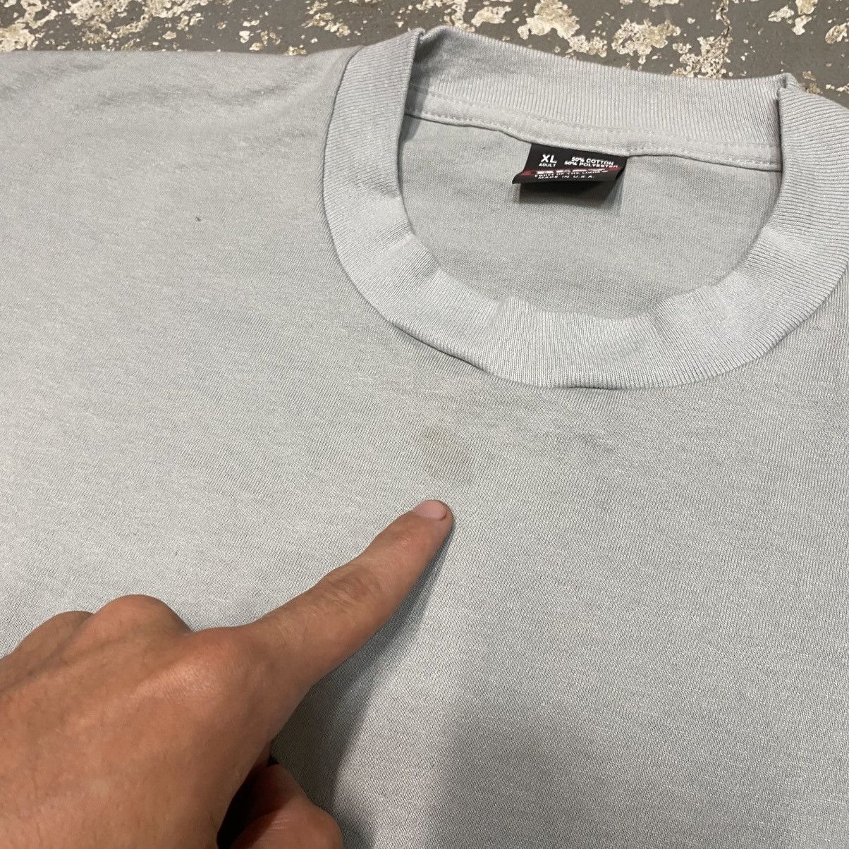 Other Vintage Fruit Of The Loom Best Grey Blank 90s Single Stitch Size US XL / EU 56 / 4 - 4 Thumbnail