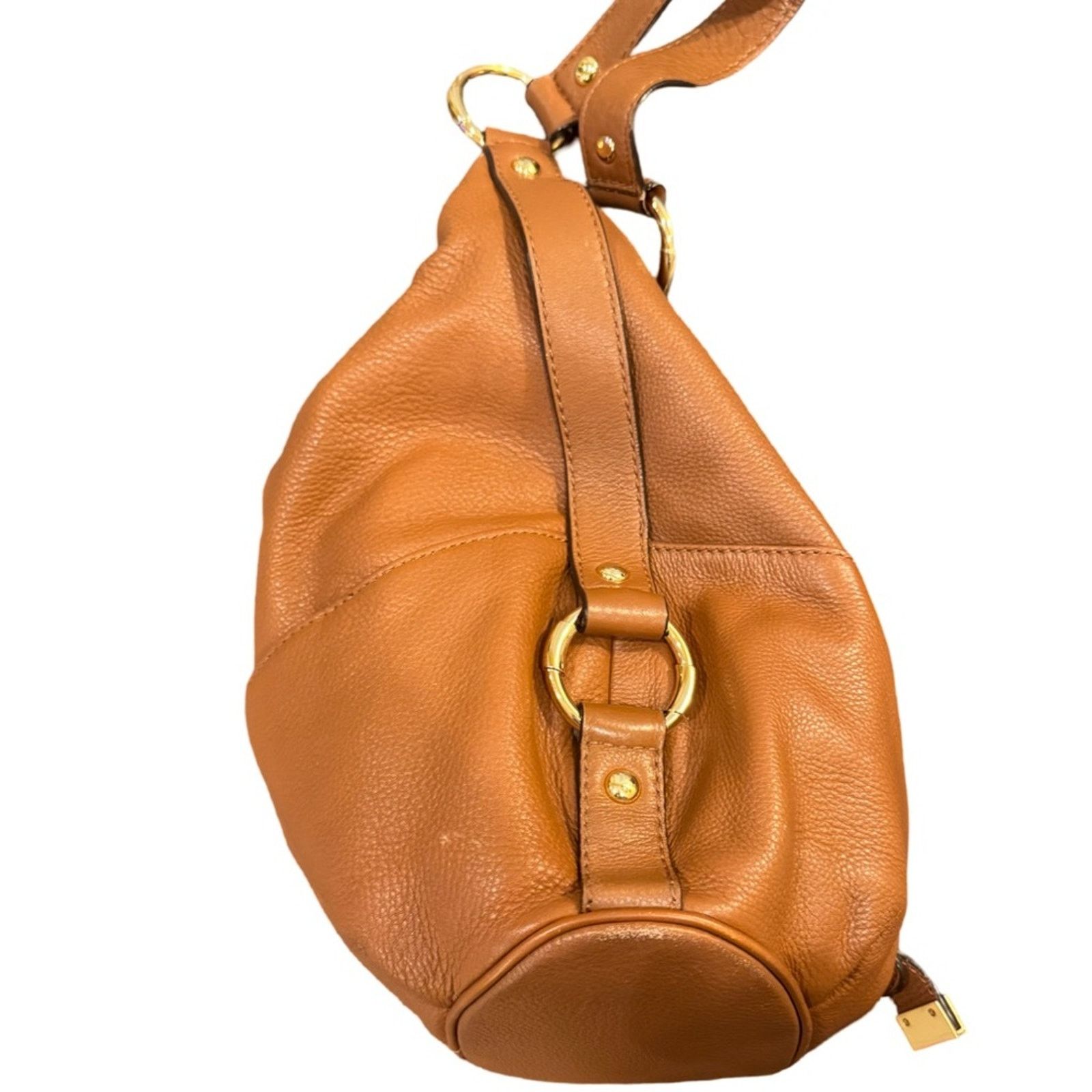 Michael Kors Michael Kors Fulton Large Pebbled Leather Shoulder Bag Brown Size ONE SIZE - 5 Thumbnail