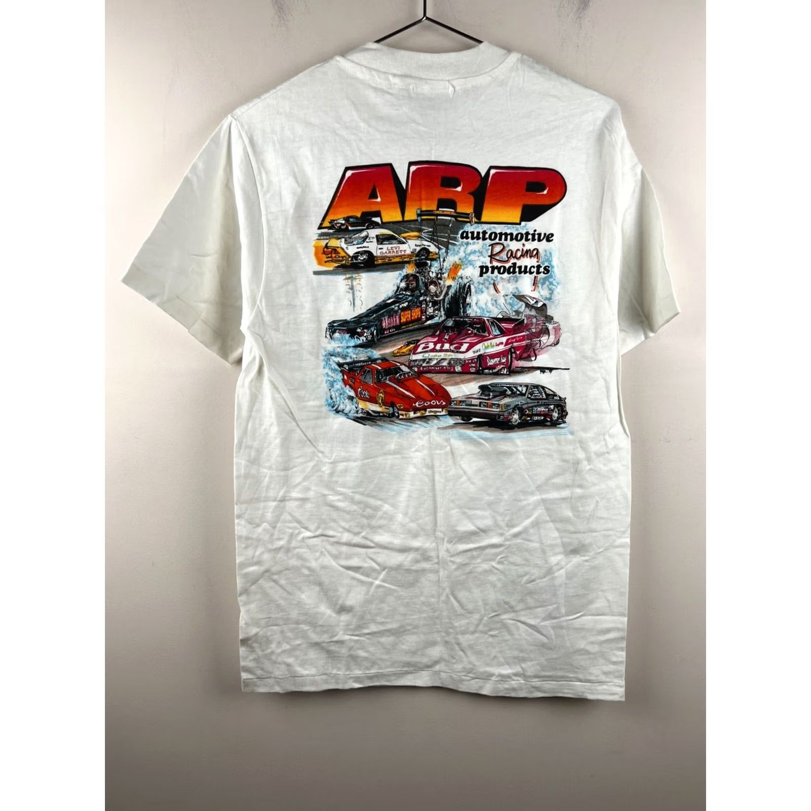 Vintage VINTAGE ARP Racing Car T Shirt Adult M White Mens 1980s Size US M / EU 48-50 / 2 - 4 Thumbnail