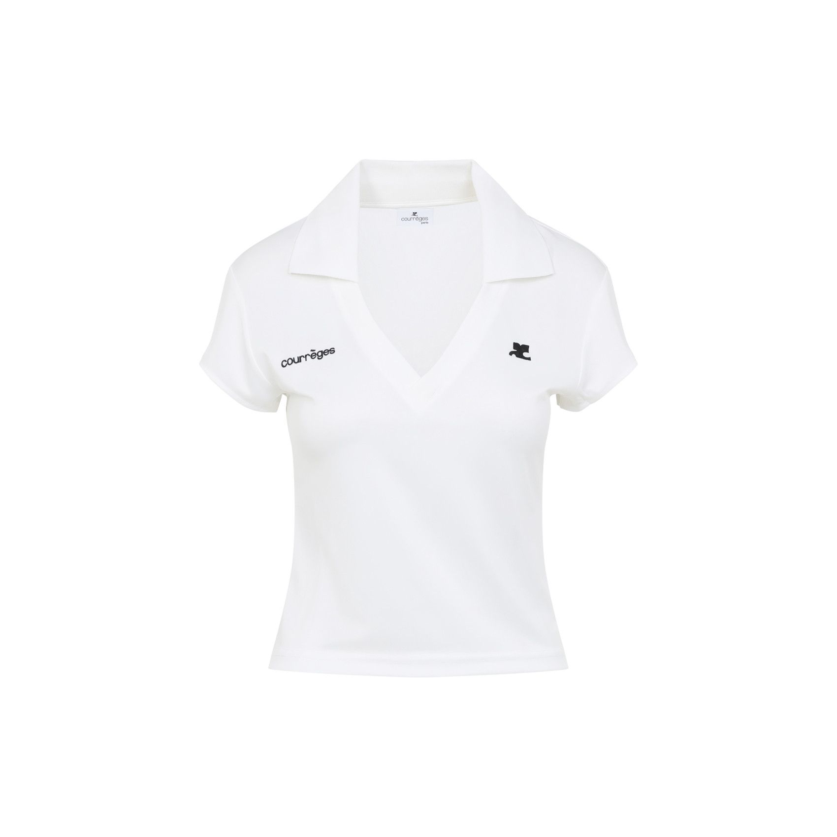 Courreges Courreges Cropped Polo Size S / US 4 / IT 40 - 1 Thumbnail