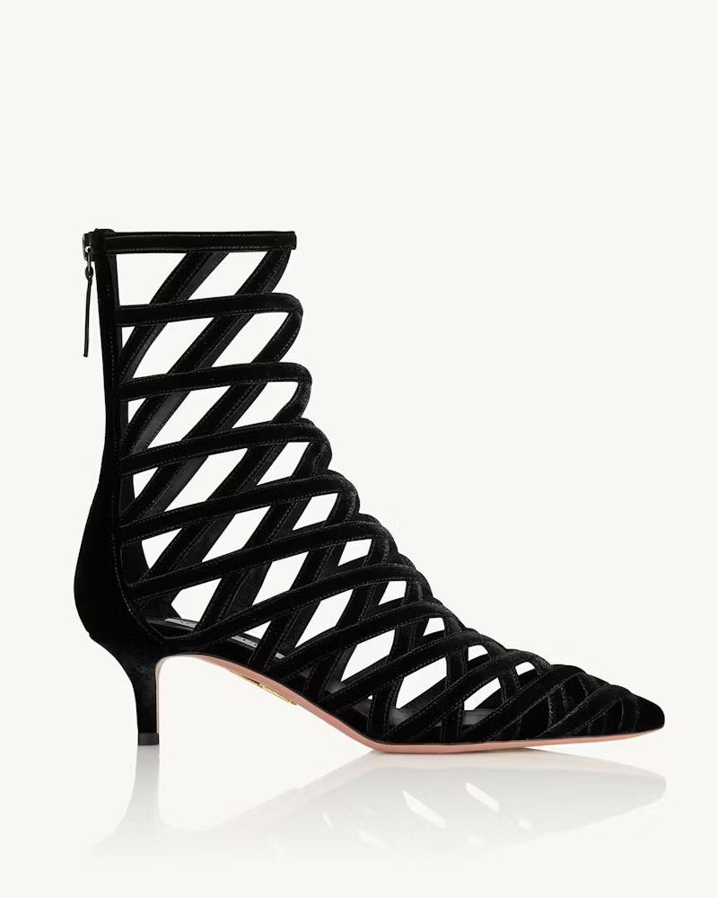 Aquazzura o1s22i1n0125 Romance Ankle Boots in Black Size US 6 / IT 36 - 1 Thumbnail