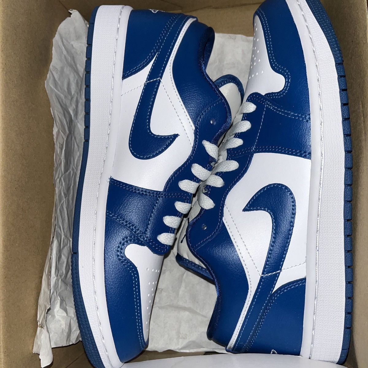Jordan Brand × Nike Air Jordan 1 Low Marina Blue Size US 9 / IT 39 - 1 Thumbnail