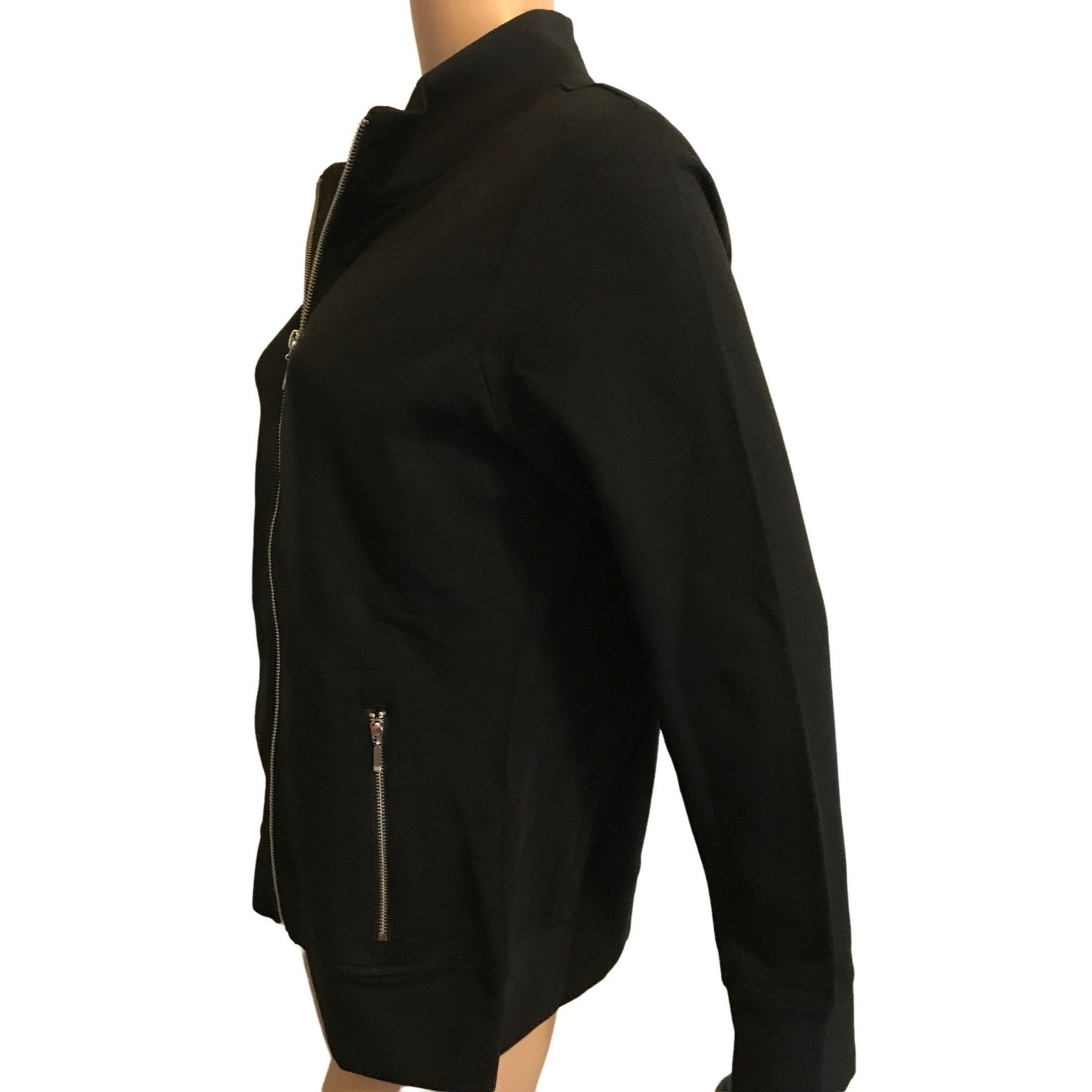 Vintage Christine Alexander Small Black Cotton Track Jacket Jog Scho Size S / US 4 / IT 40 - 6 Thumbnail