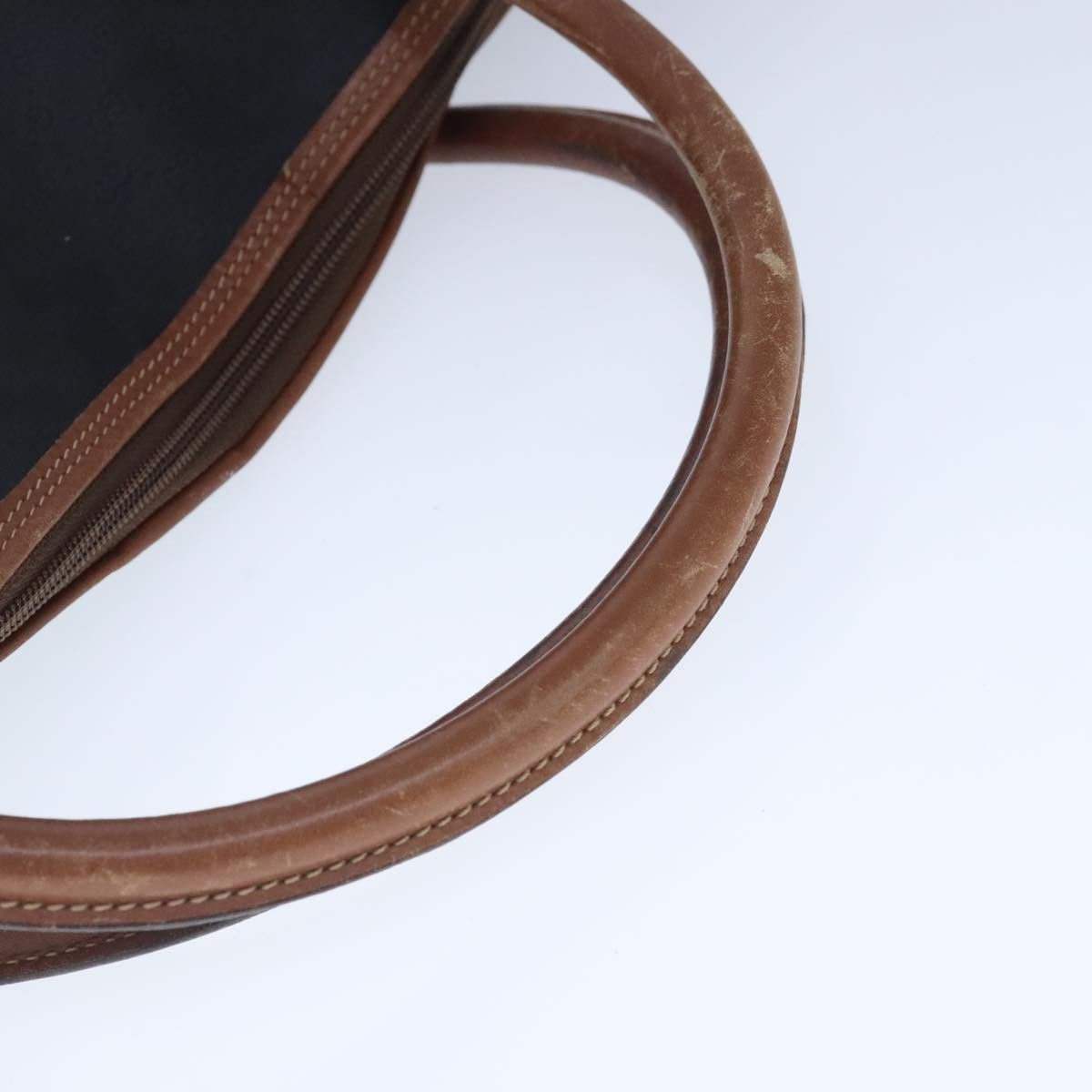 Gucci GUCCI Micro GG Canvas Hand Bag Pvc Leather Black Brown Size ONE SIZE - 7 Thumbnail