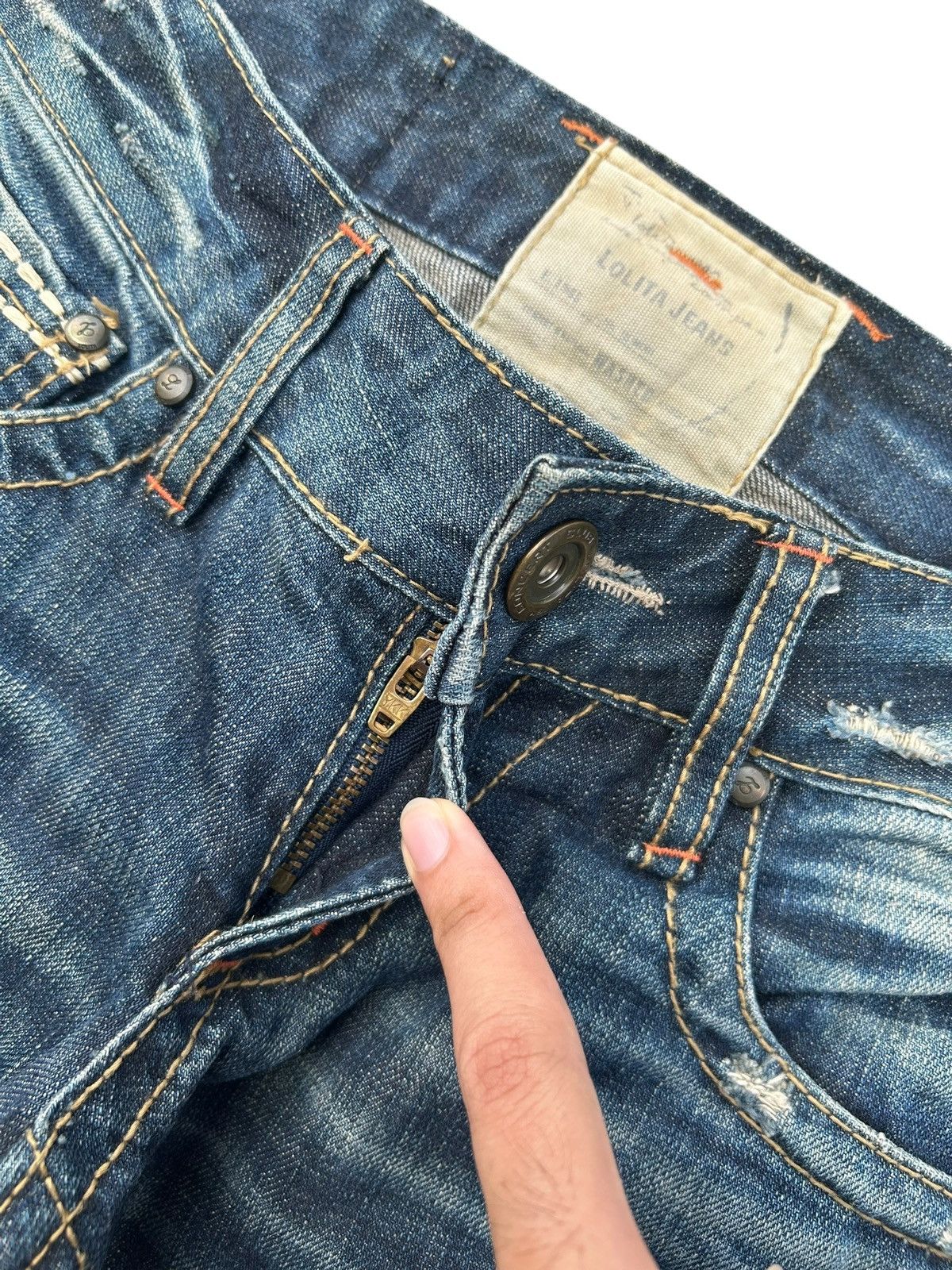 Kapital Flare YOSHITOMO NARA LOLITA JAPANESE Low rise Denim Jeans Size US 29 - 6 Thumbnail