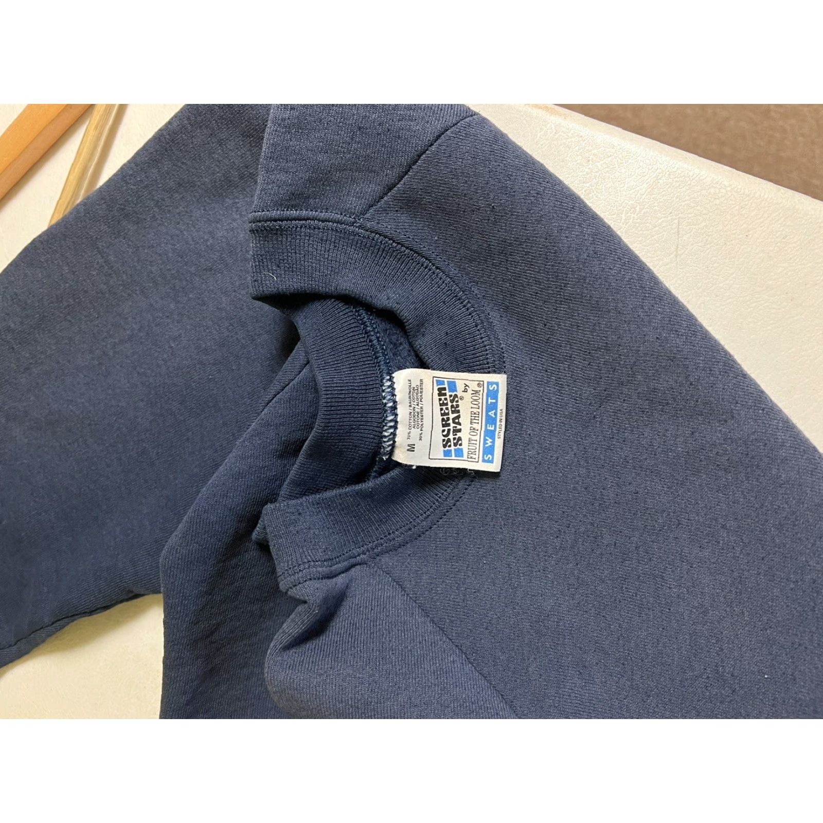 Vintage VINTAGE Screen Stars Wayfarers Sweatshirt Pullover Embroidered Blue M Men Cotton Blend Pullover Embroidered Pullover Blue 90s? Size US M / EU 48-50 / 2 - 6 Thumbnail