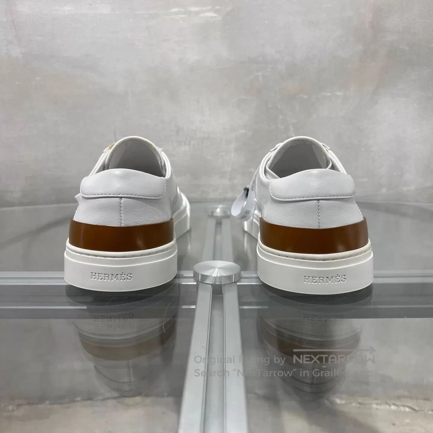 Hermes White Low. Size US 7 / EU 40 - 6 Thumbnail