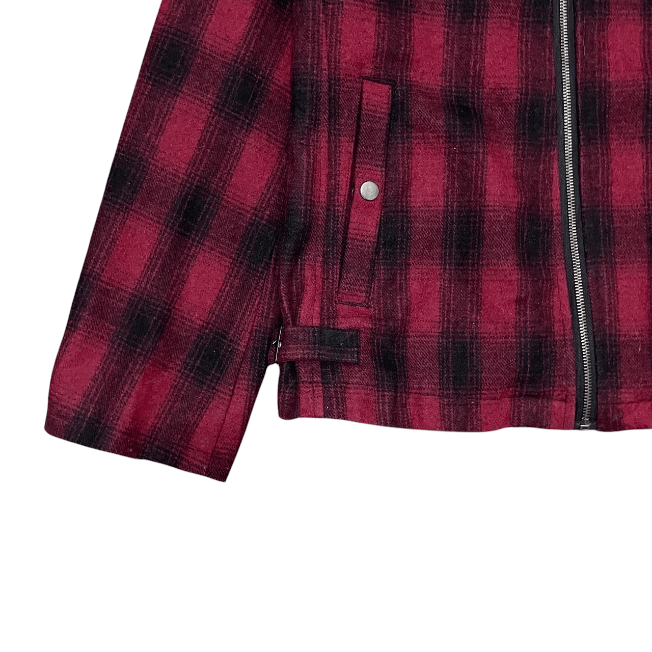 Japanese Brand Vintage Roushatte Shadow Plaid Wool Rider Jacket Size US M / EU 48-50 / 2 - 3 Thumbnail