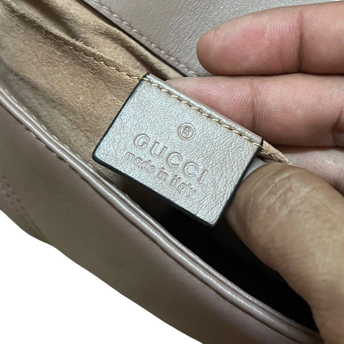 Gucci Gucci GG Marmont Leather Small Bag Shoulder Chain Size ONE SIZE - 8 Thumbnail