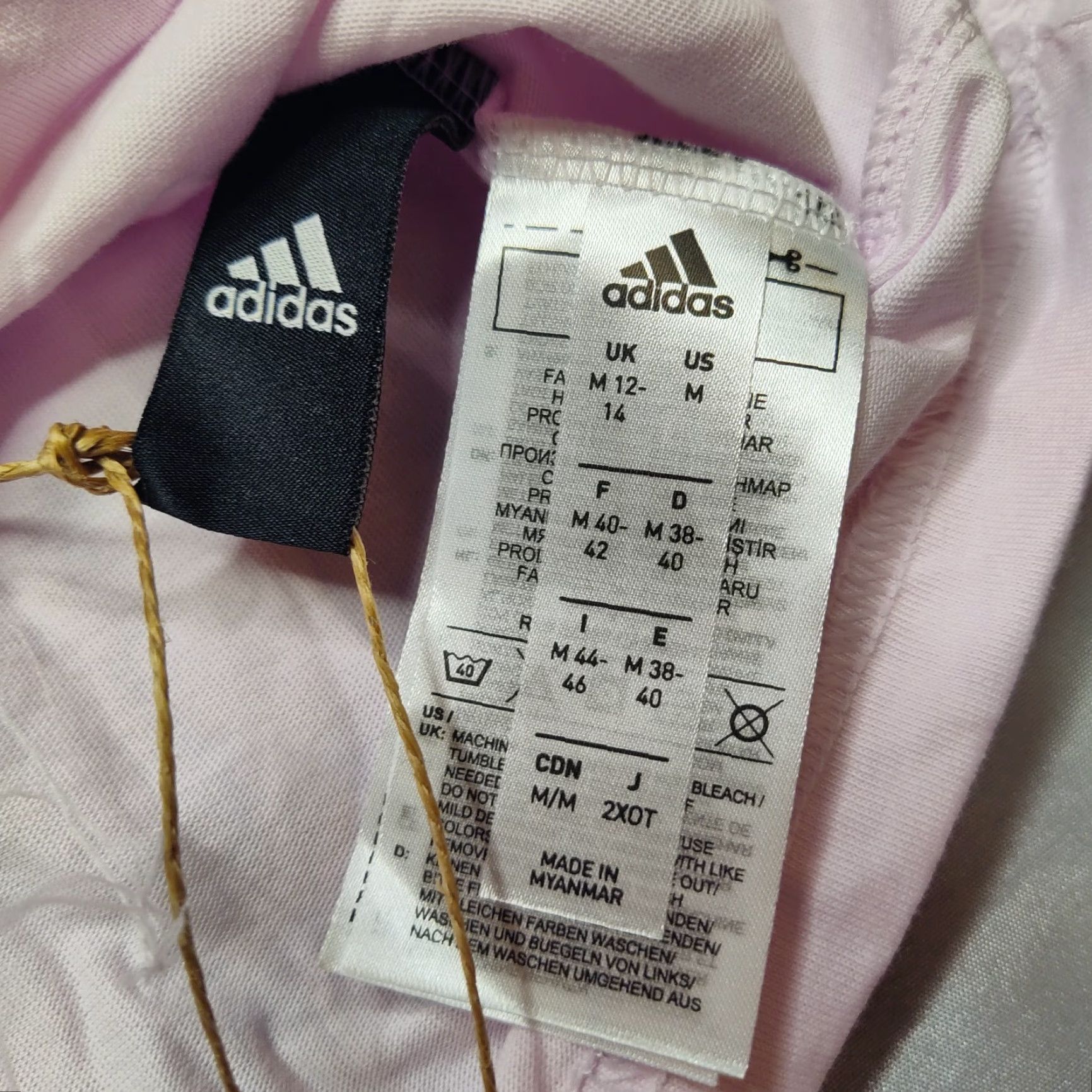 Adidas ADIDAS Women M Almost Pink Backless Loose Fit Hyperglam Boxy T-Shirt NEW Size M / US 6-8 / IT 42-44 - 5 Thumbnail