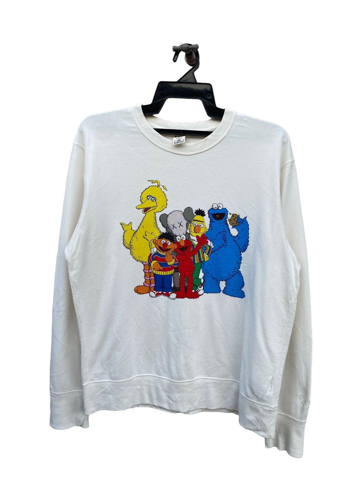 Kaws sweatshirt sesame street hotsell